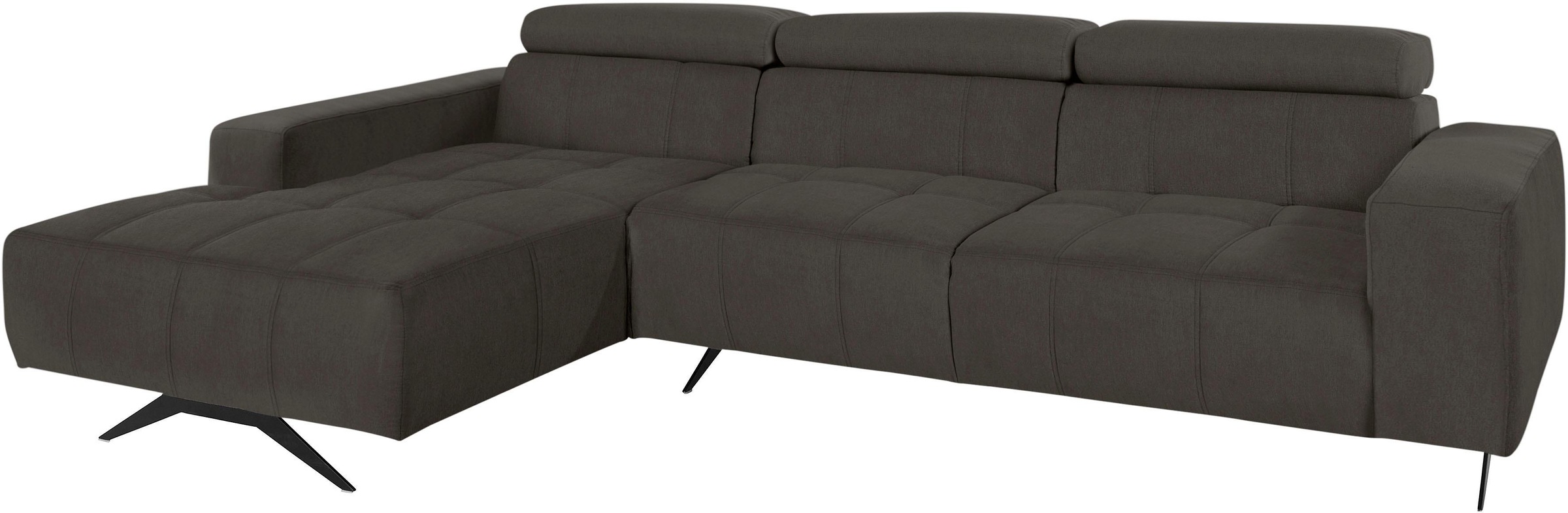 DOMO collection Ecksofa »Trento L-Form, mit Kufenfuß oder Einzelfuß« wahlwe günstig online kaufen