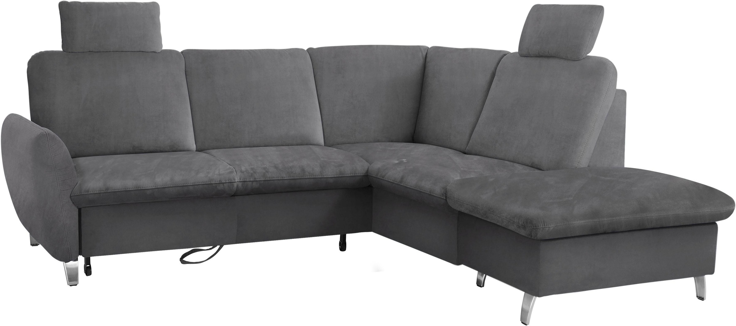 sit&more Ecksofa »Daytona L-Form«, mit Federkern, zwei Kopfstützen und wahlweise mit Bettfunktion