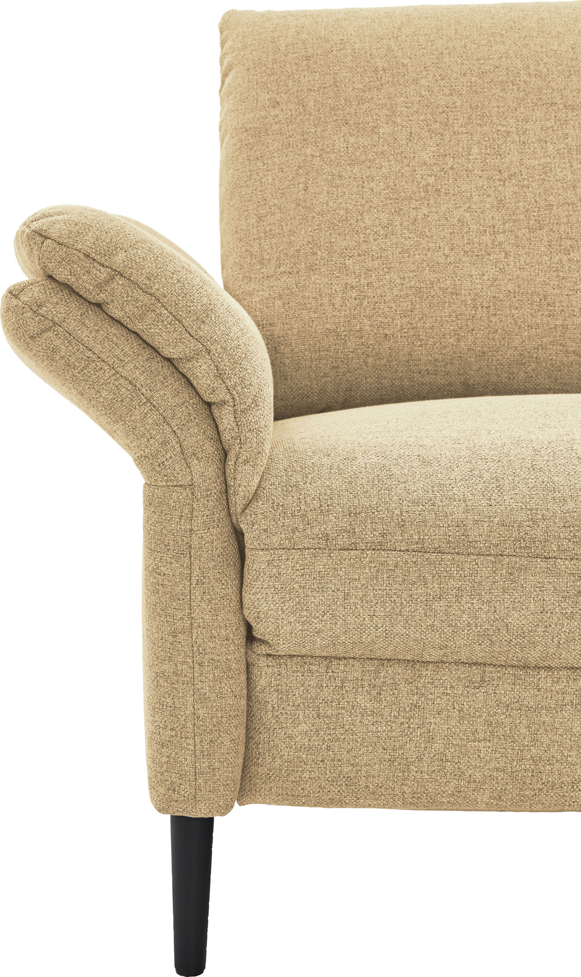 Places of Style Ecksofa »Sarsina: mit Tonnentaschen-Federkern, perfekt zum Entspannen L-Form«, inklusive 2 motorischen Relaxfunktionen mit Herz-Waage-Beschlag