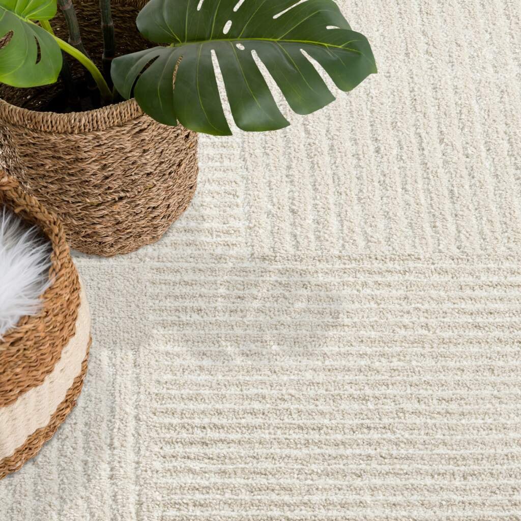 Carpet City Teppich »FLAIR177«, rund, 11 mm Höhe, Kurzflor-Teppich, Skandi-Stil, Wohnzimmer