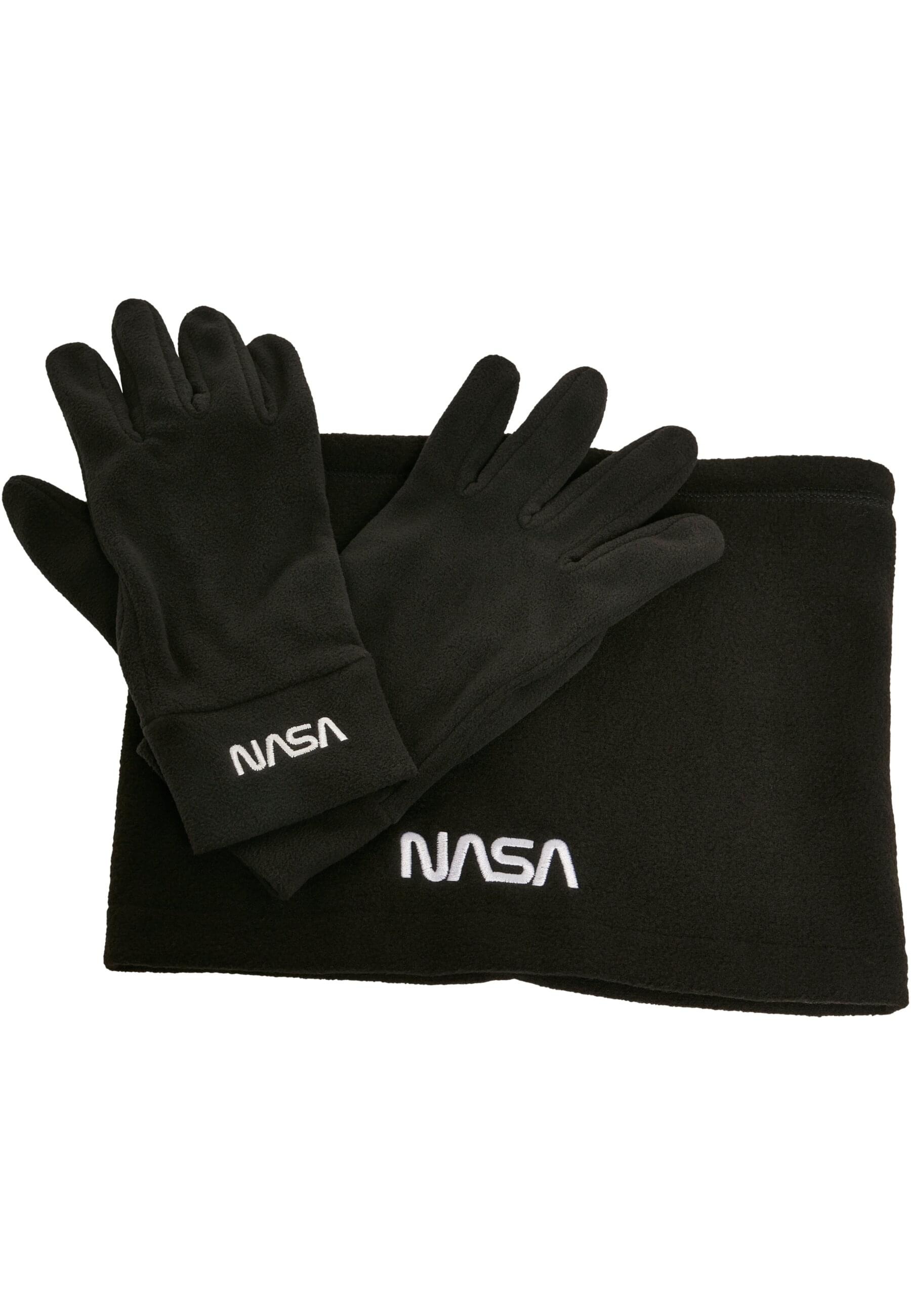 MISTERTEE Baumwollhandschuhe »Unisex NASA Fleece Set« black