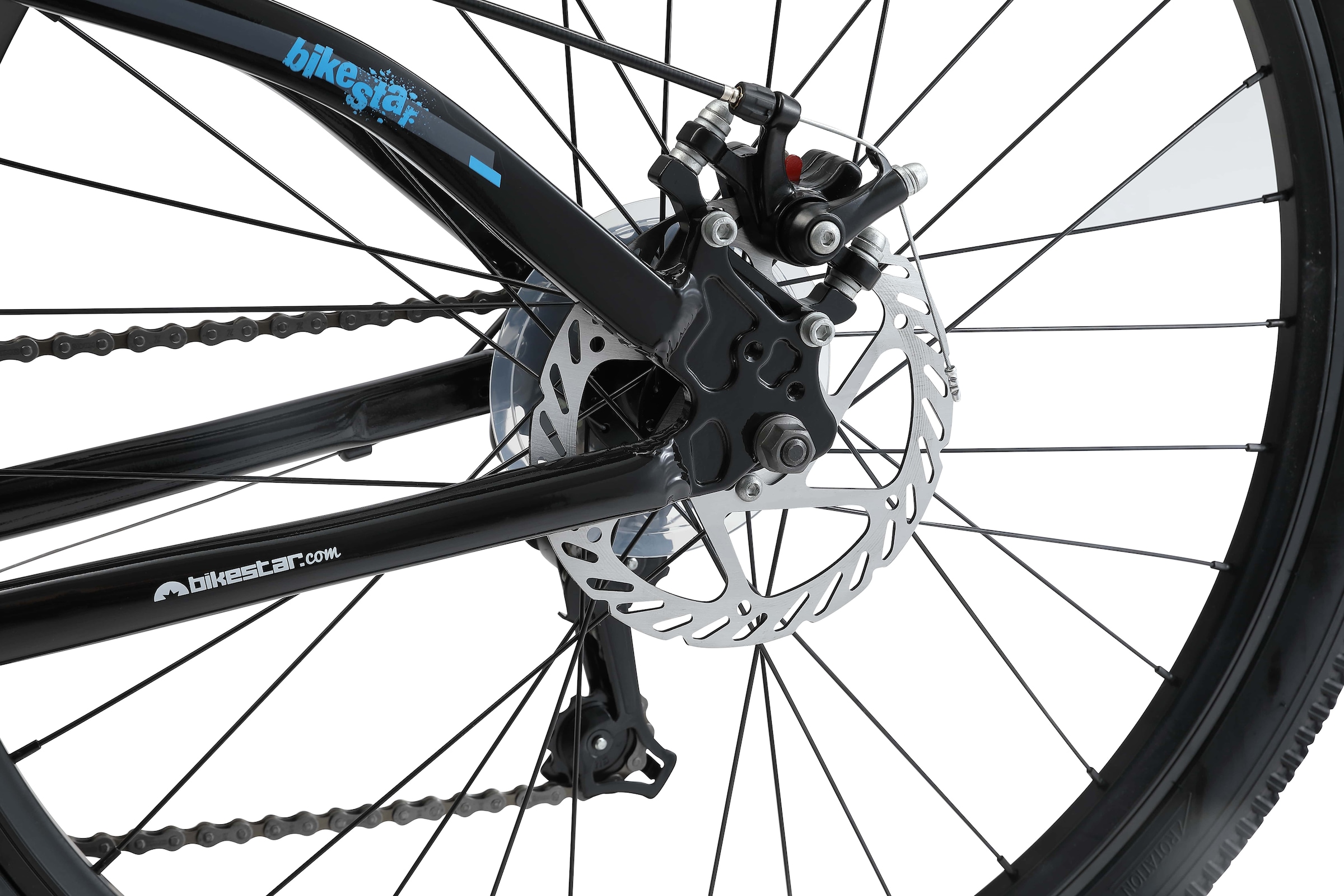 Bikestar Mountainbike 21 Gang Shimano RD-TY300 Schaltwerk Kettenschaltung für Damen und Herren, Kettenschaltung