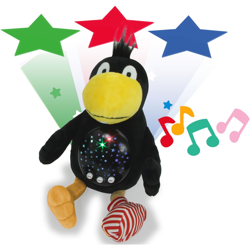 Jamara Kuscheltier »Sternenlicht - Der kleine Rabe Socke«, mit Sternenhimmel Projektion und Melodien; offiziel lizenziert
