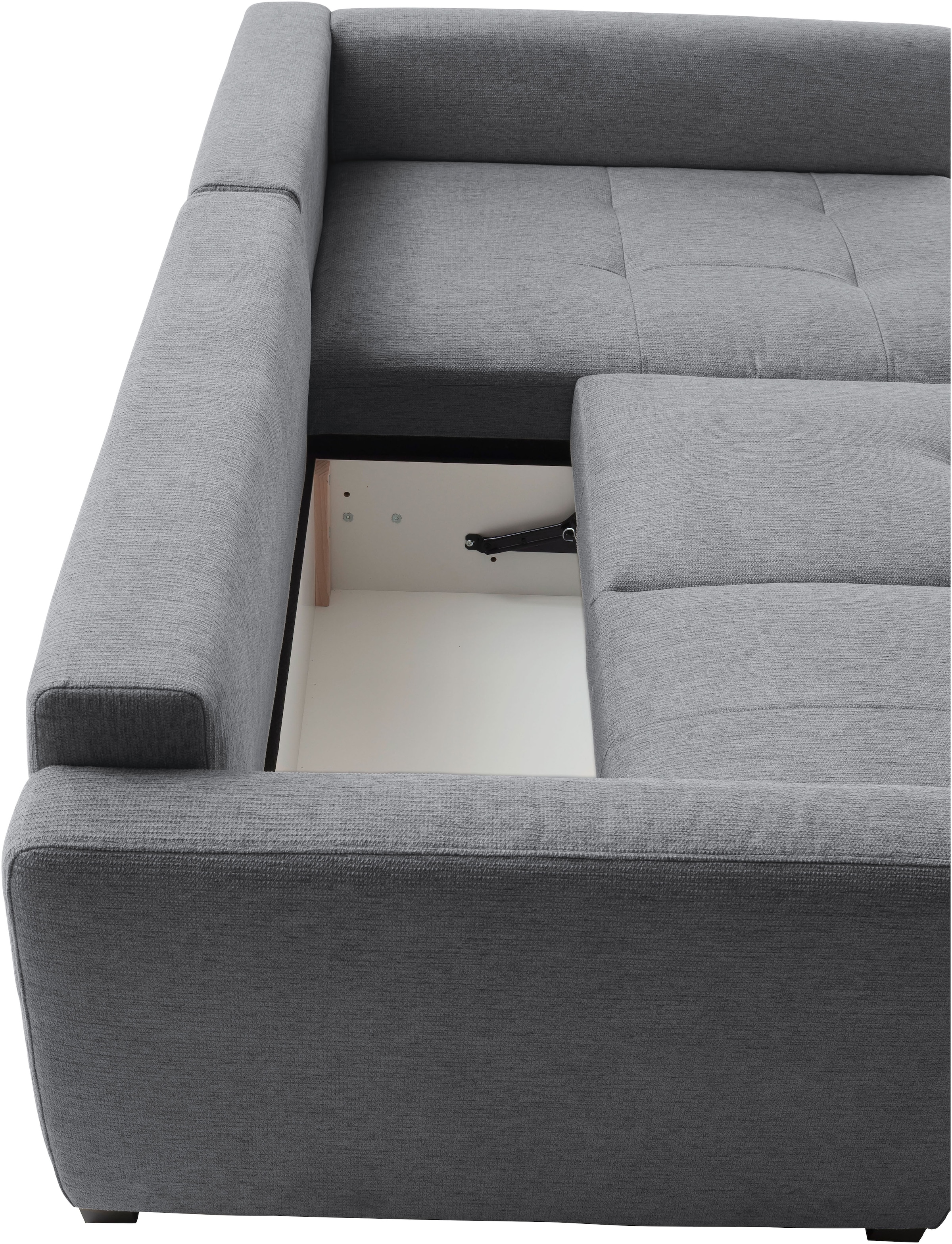 Mr. Couch Ecksofa »Pierre, L-Form mit Taschenfederkern«, mit DuraSpring-Taschenfederkern bis 140 kg belastbar