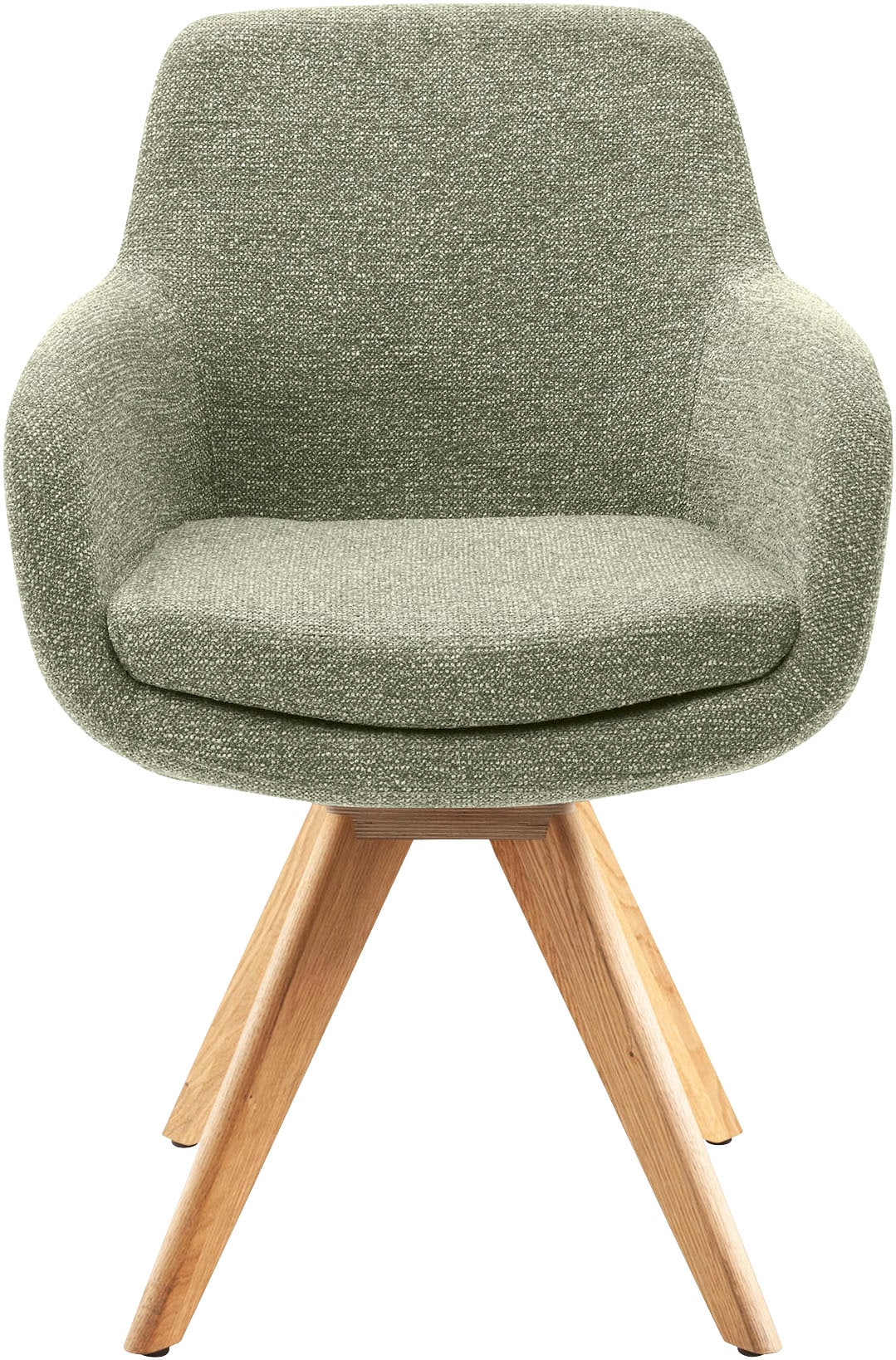 Musterring Esszimmerstuhl »Tavia« (Set) 2 Stk. Chenille Stativgestell Eiche günstig online kaufen