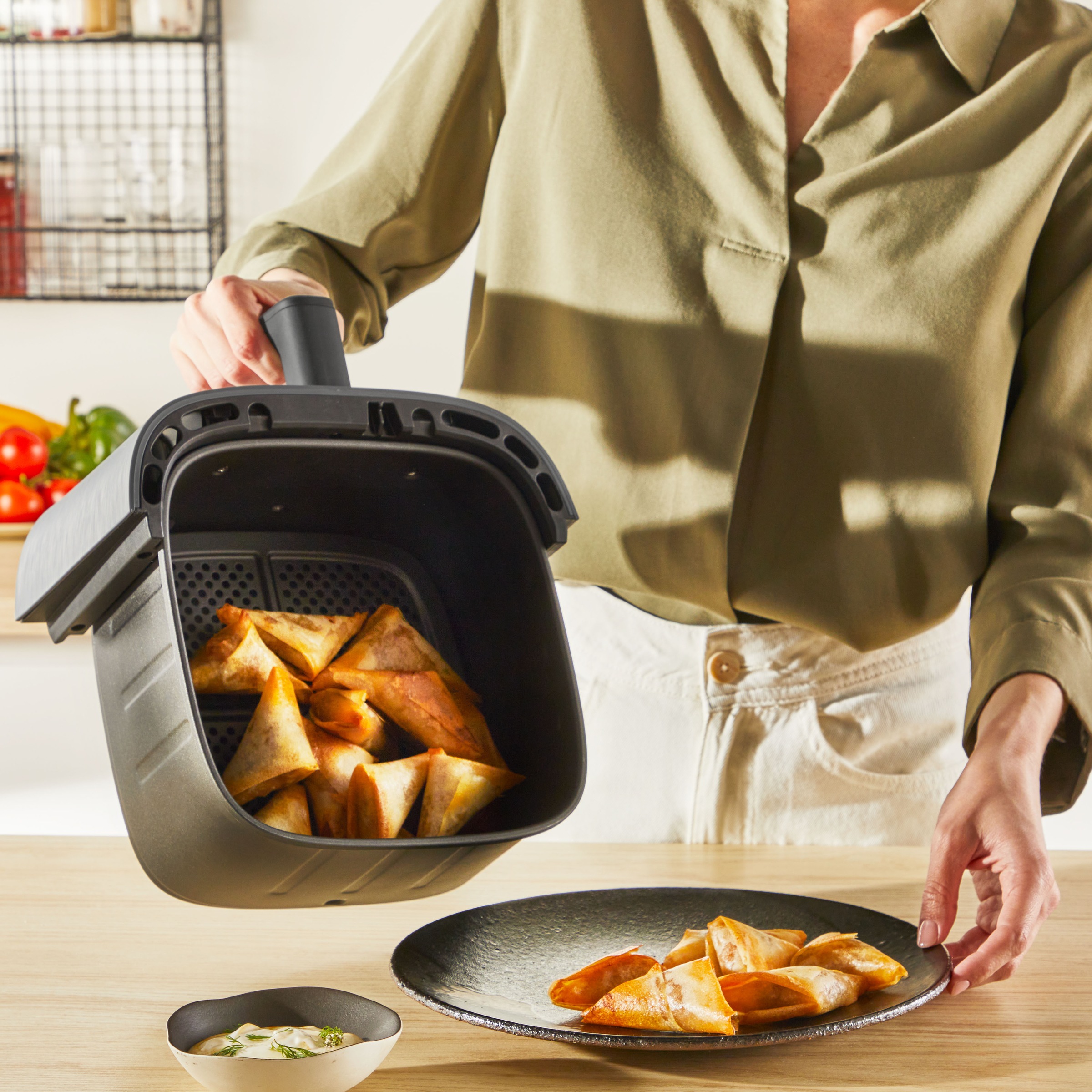 Tefal Heißluftfritteuse »EY552D Easy Fry Silence Deluxe«, 1670 W