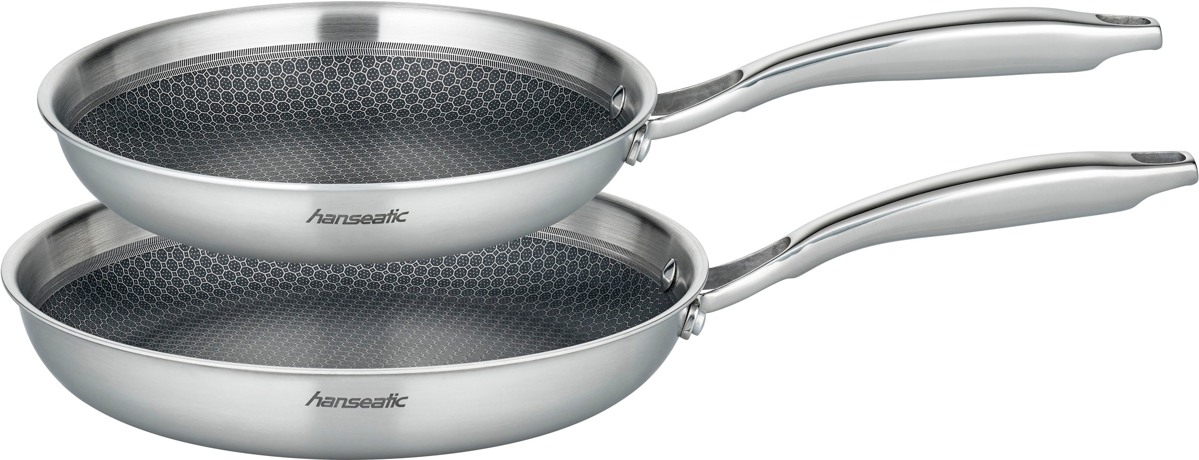 Hanseatic Pfannen-Set »hanseatic« Edelstahl Set, 1x Pfanne Ø 24 cm - 1,6 l, günstig online kaufen