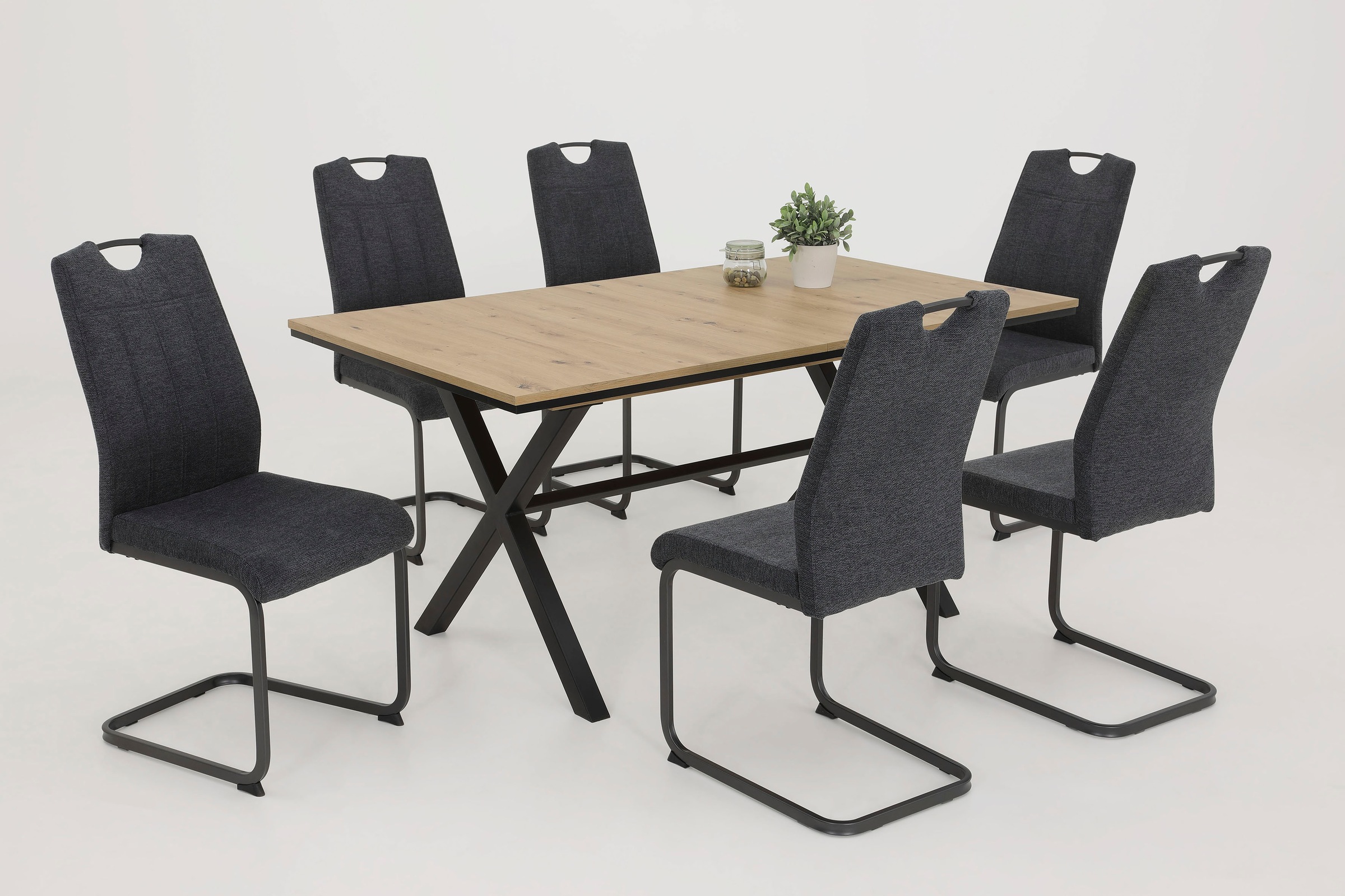 HELA Freischwinger »CHRISTINA« (Set) 4 Stk. Webstoff 1, 2 oder 4 Stück, Sch günstig online kaufen