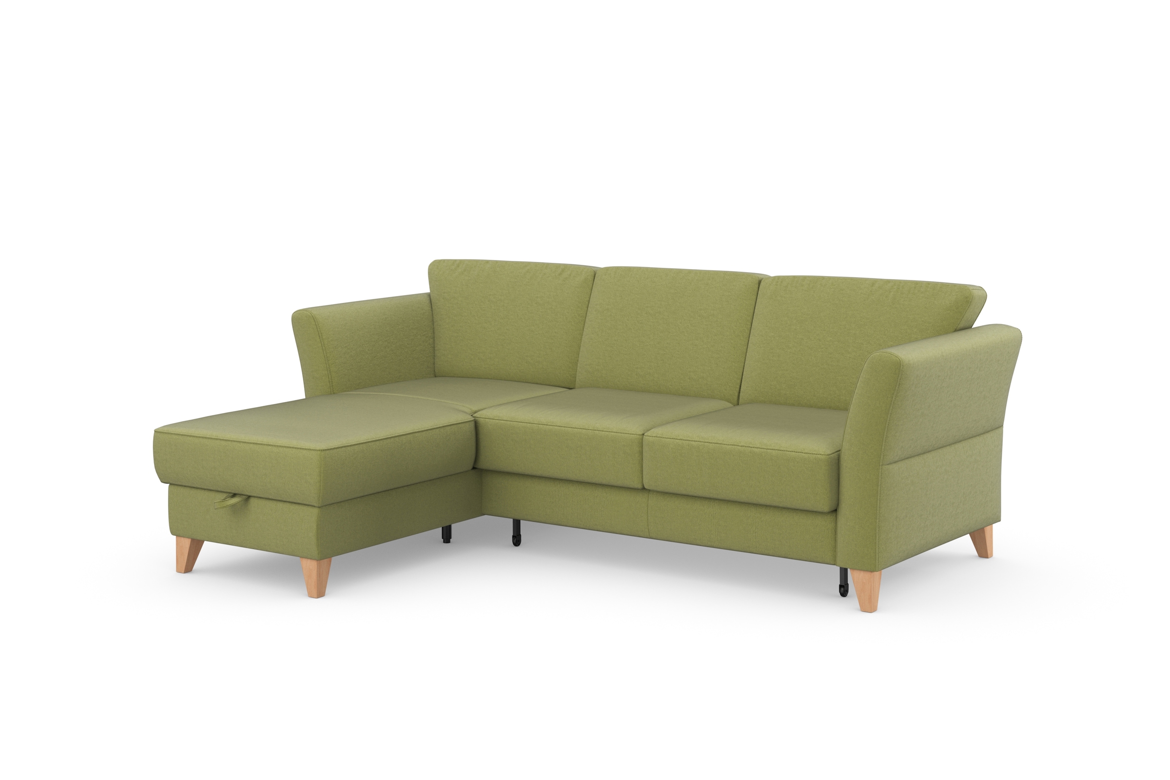 sit&more Ecksofa »Visby L-Form«, Wahlweise mit Bettfunktion und Bettkasten, frei im Raum stellbar
