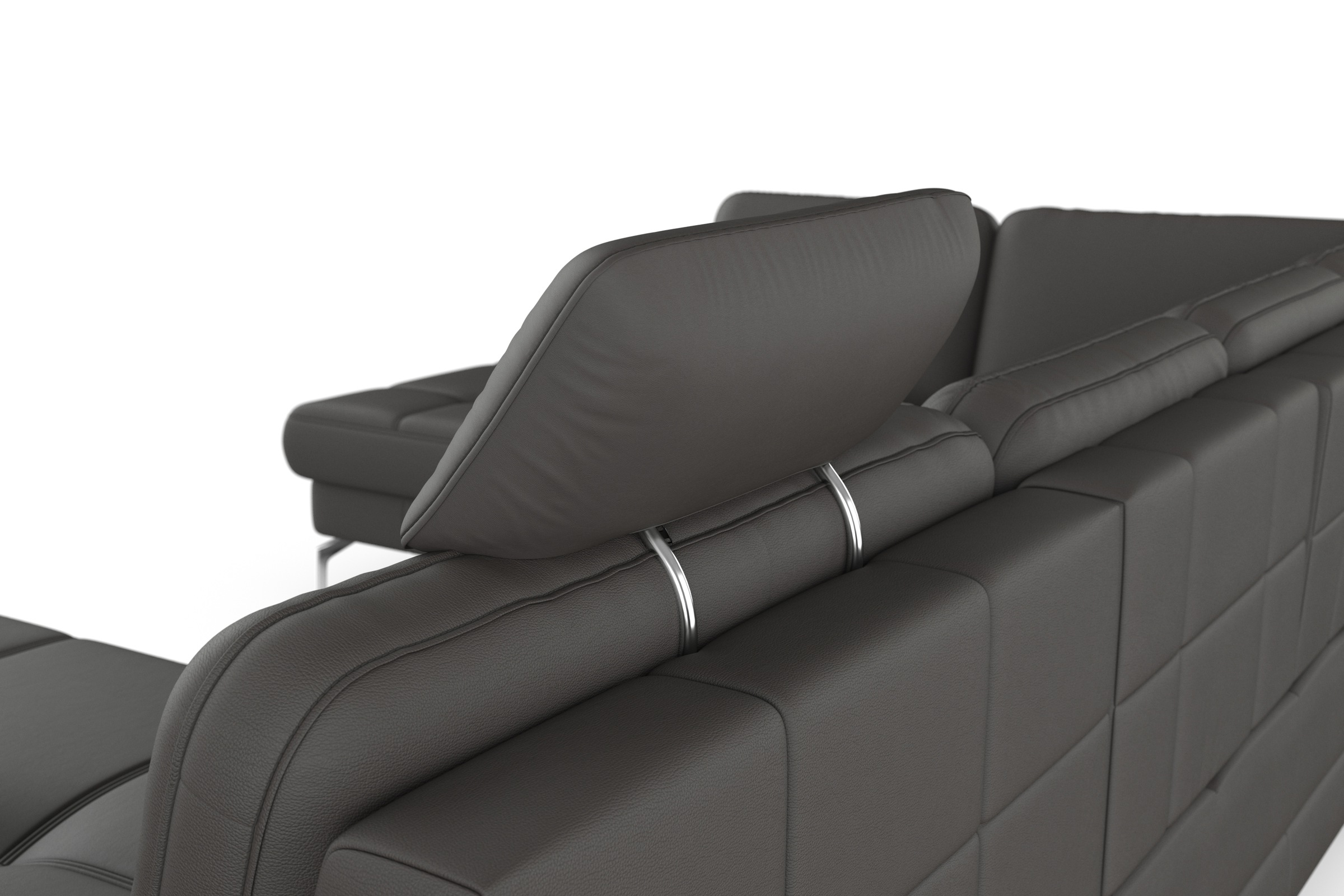 sit&more Wohnlandschaft »Bendigo U-Form«, inklusive Sitztiefenverstellung, Bodenfreiheit 15 cm, in 2 Fußfarben