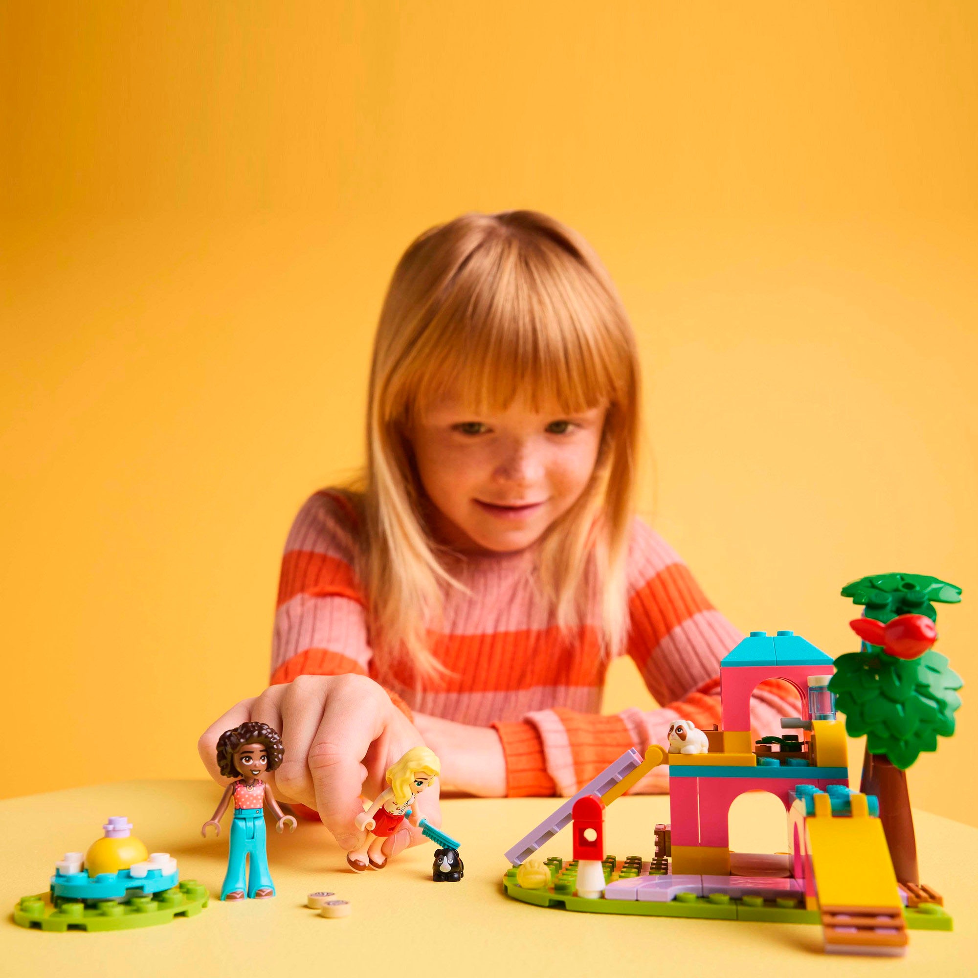 LEGO® Konstruktionsspielsteine »Meerschweinchen Spielplatz (42640), LEGO Friends«, (86 St.), Made in Europe