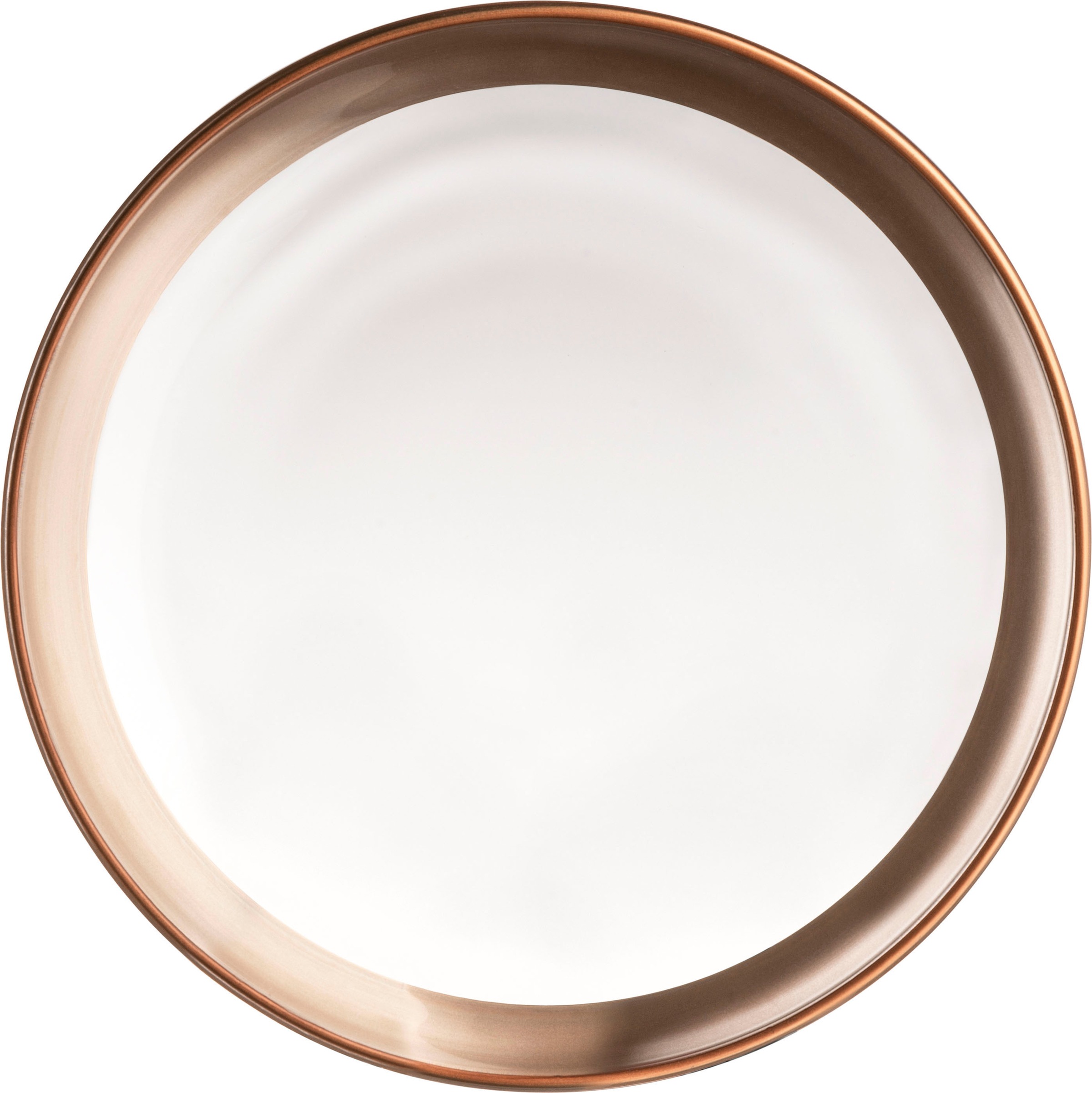 Eisch Germany Salatteller »KAYA COPPER«, (Set, 2 St.), im Geschenkkarton, Kristallglas, Handarbeit, Ø 21 cm