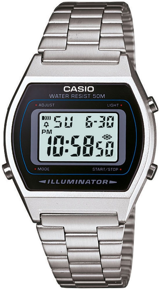 CASIO VINTAGE Chronograph, Quarzuhr, Armbanduhr, Damenuhr, Herrenuhr,Digitaluhr, Edelstahlarmband
