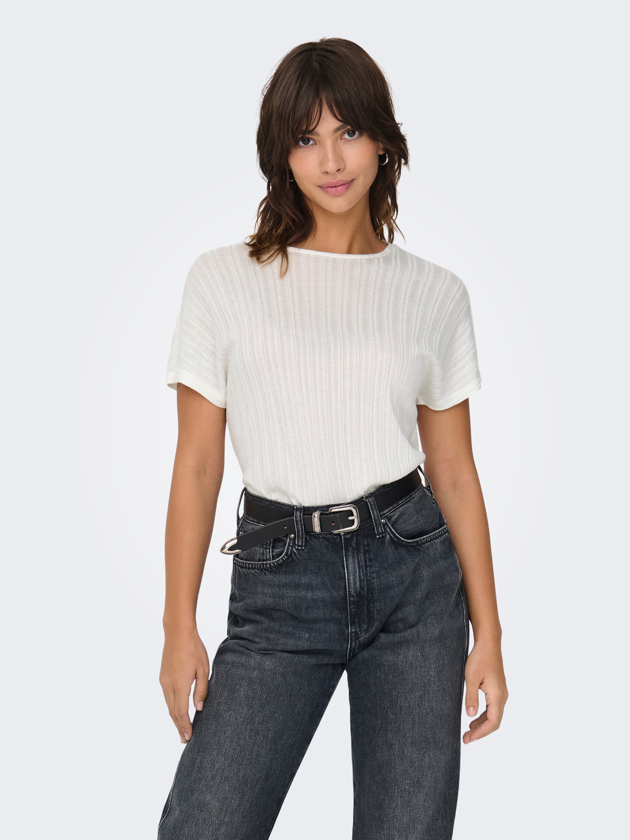 ONLY Kurzarmshirt »ONLIRINA S/S O-NECK TOP JRS NOOS«