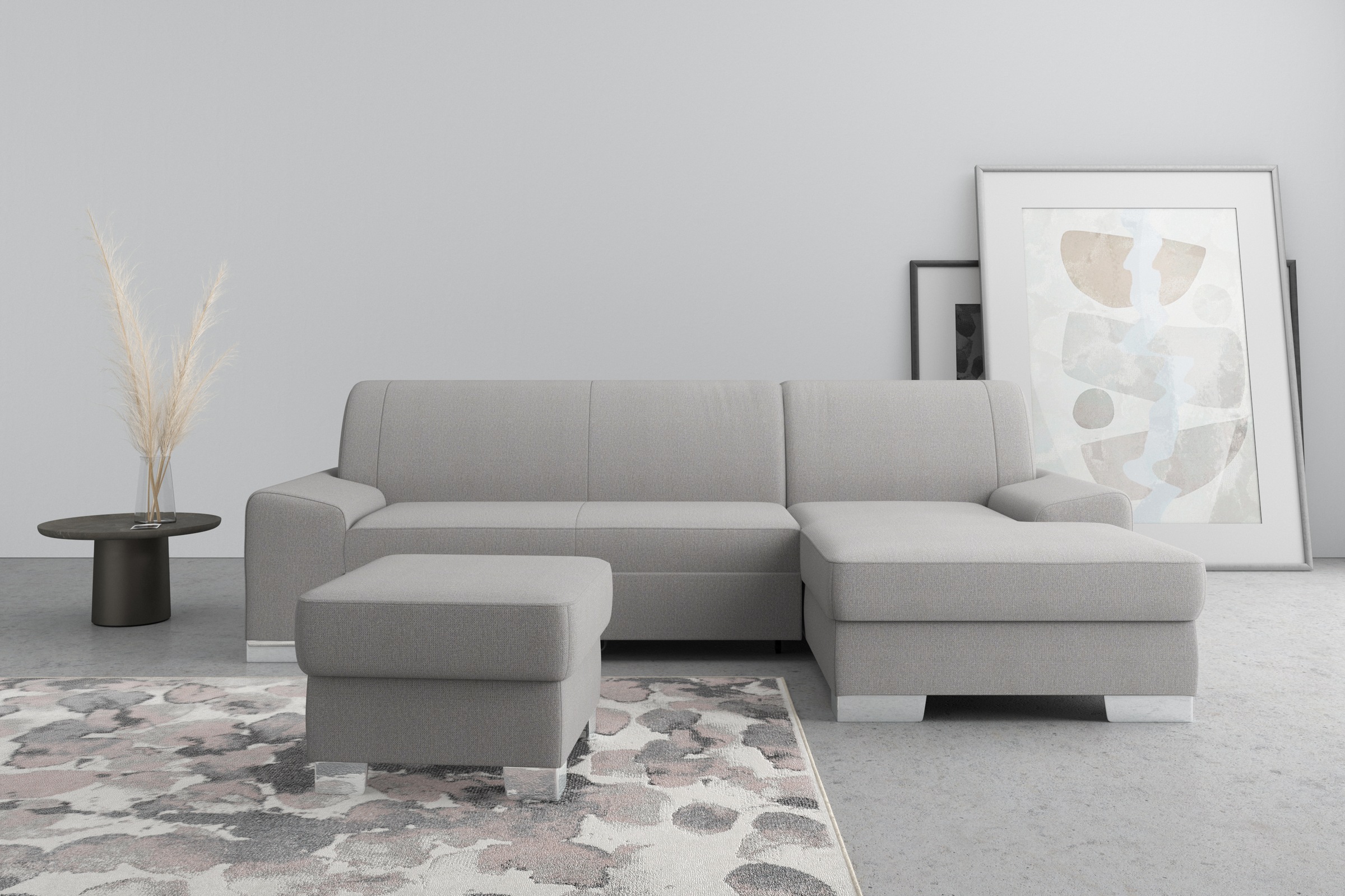 DOMO collection Ecksofa »Anzio L-Form, whlw. Bettfunktion, Federkern, hochw günstig online kaufen