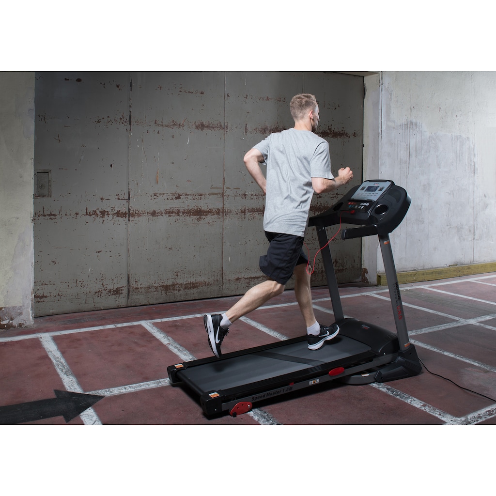 MOTIVE FITNESS by U.N.O. Laufband »Speed Master 1.8 M«, mit Höchstgeschwindigkeit von 18 km/h und Soft-Drop-Klappmechanismus