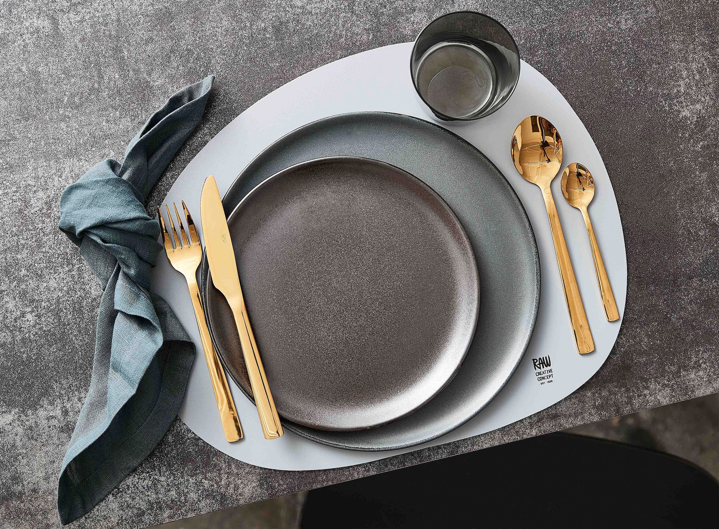 aida RAW Frühstücksteller »RAW«, (Set, 6 St.), Steinzeug, Ø 23 cm