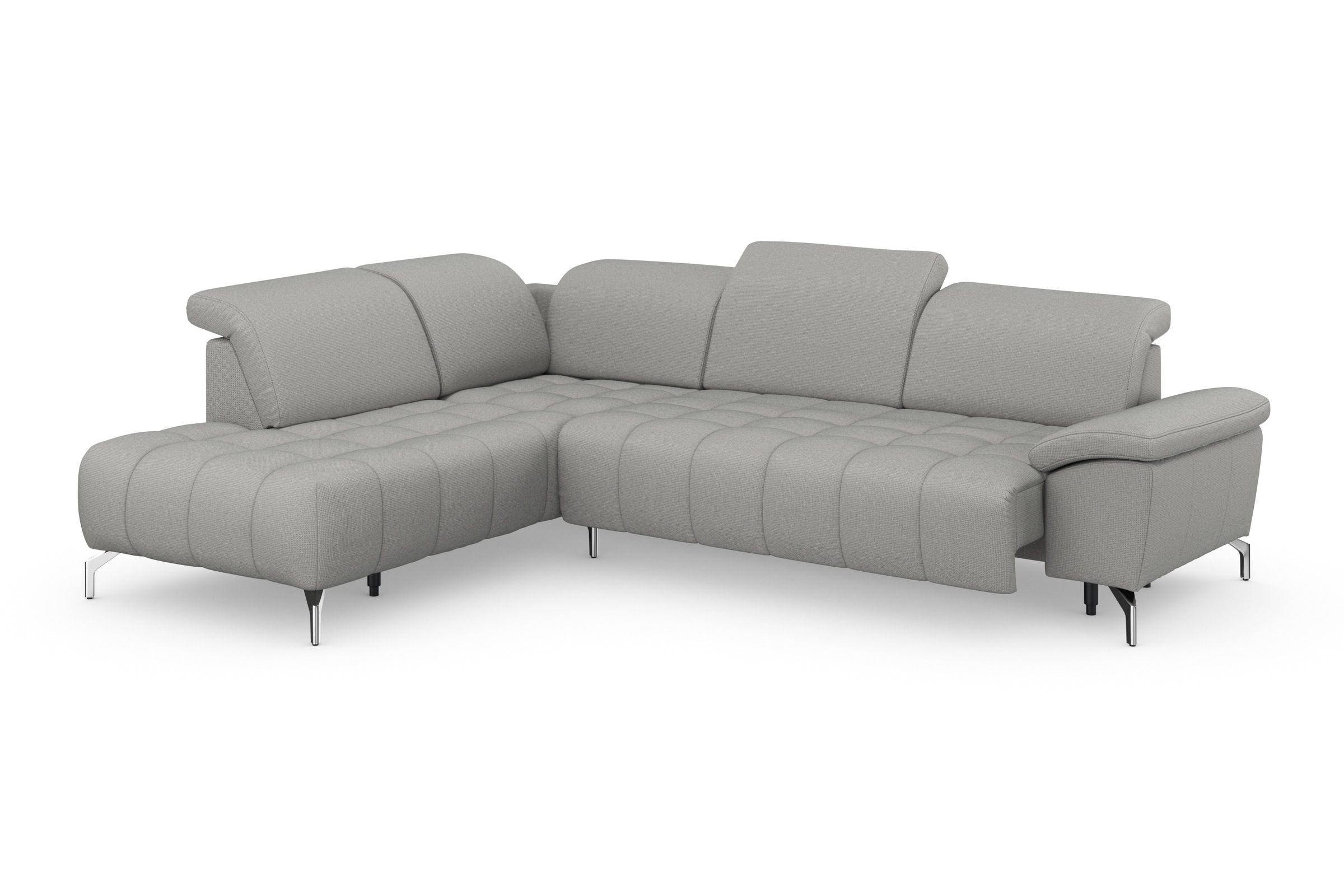 sit&more Ecksofa »Cool L-Form«, wahlweise mit Kopfteilverstellung und Vorziehsitz, motorisch