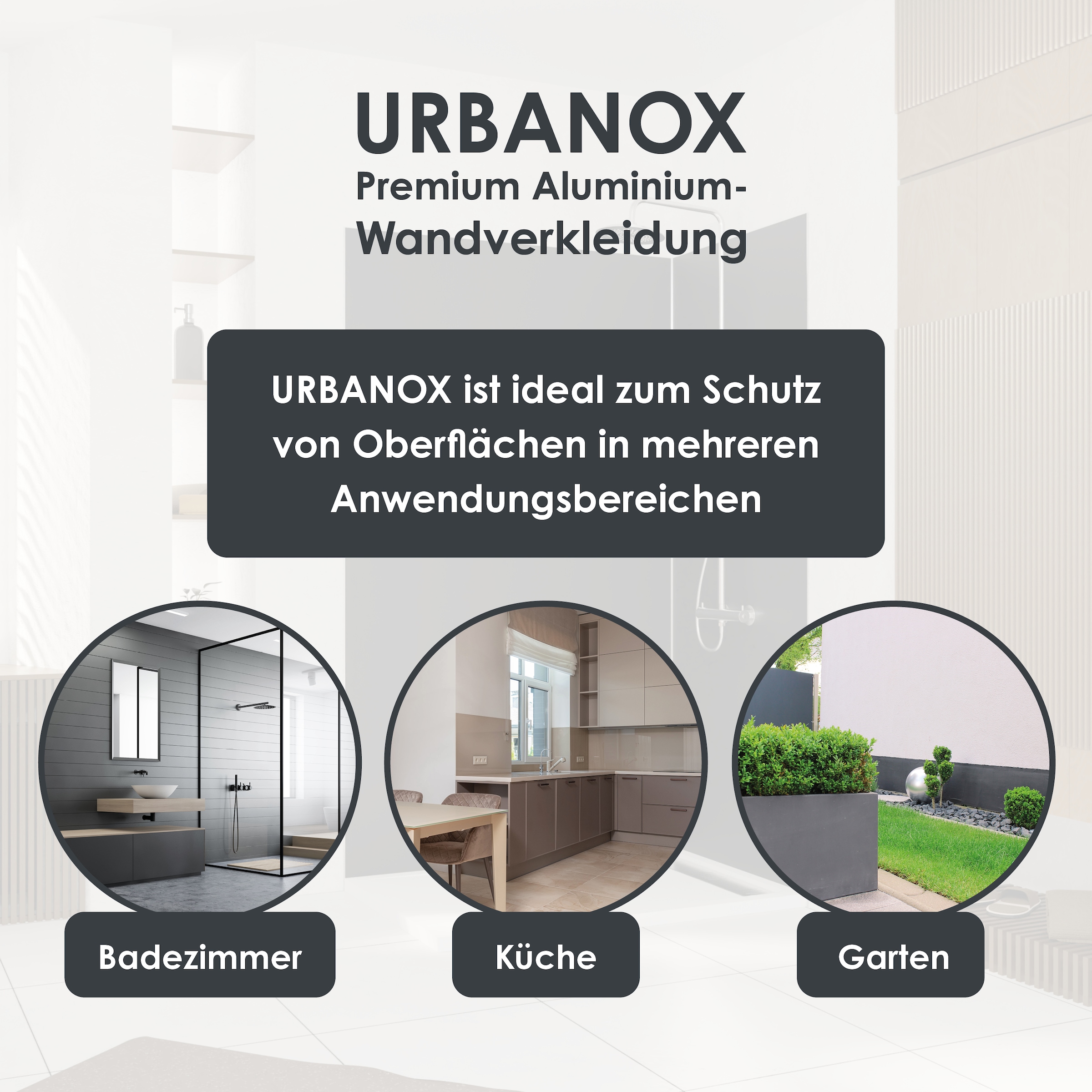 Marwell Duschrückwand »Urbanox« Set bestehend aus: 2 Paneele  90 x 210 cm