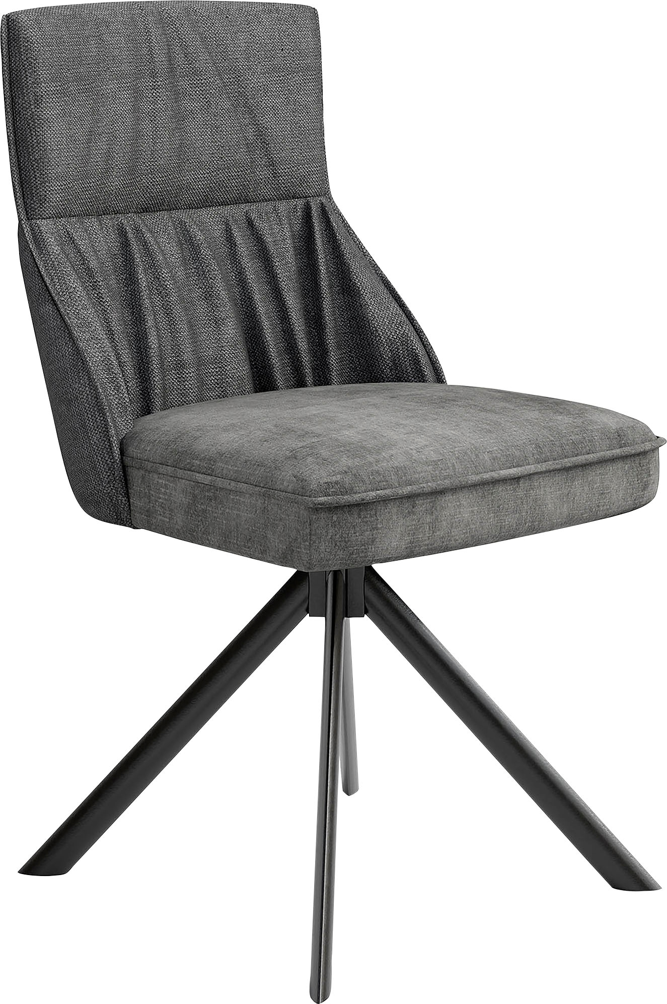 byLIVING Esszimmerstuhl »California«, (Set), 2 St., Samtstoff Velvet-Webstoff, 2er-Set, mit Taschenfederkern, 180 Grad drehbar mit Rückholfunktion