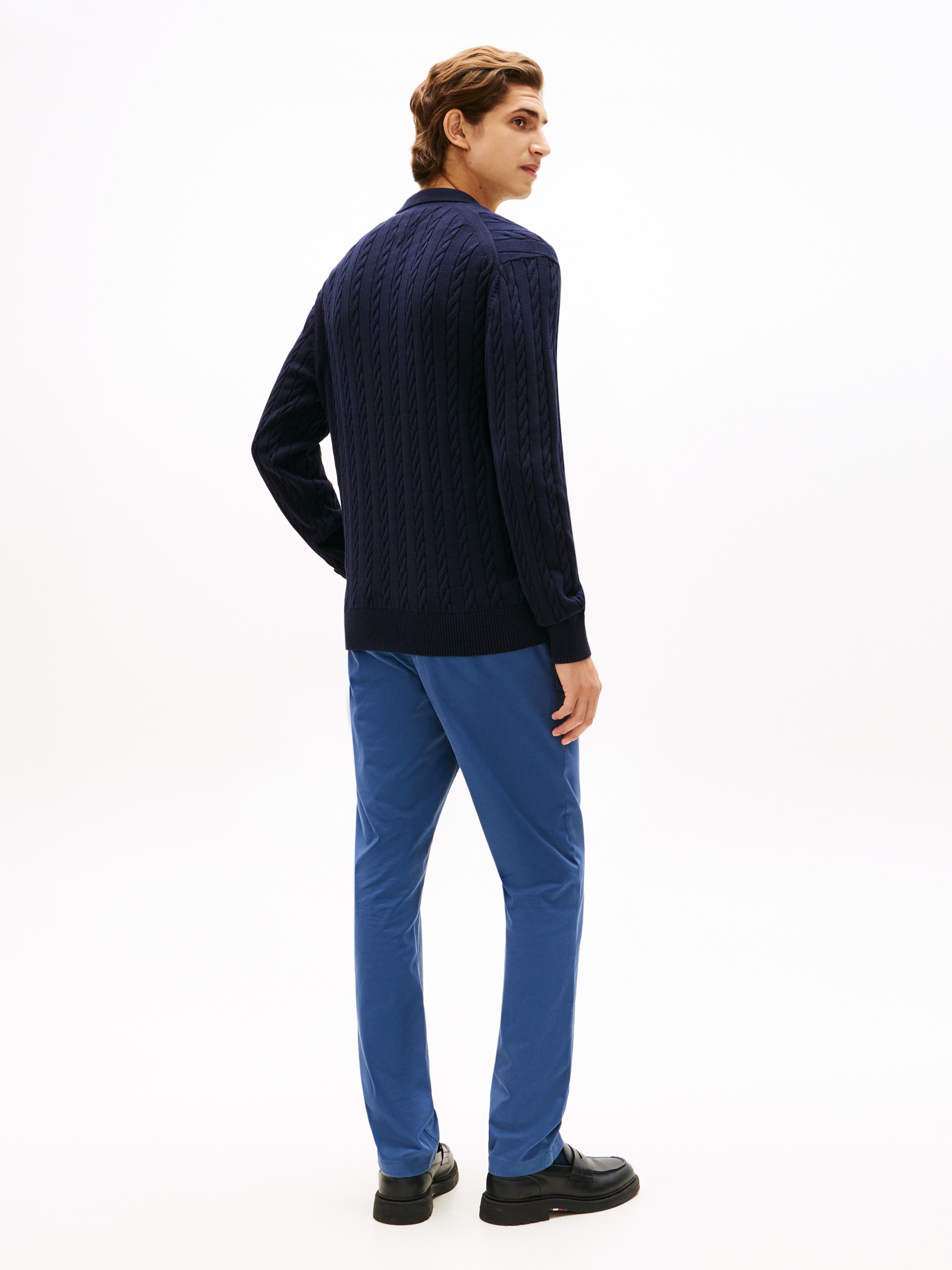 Tommy Hilfiger Polokragenpullover »CLASSIC COTTON CABLE«