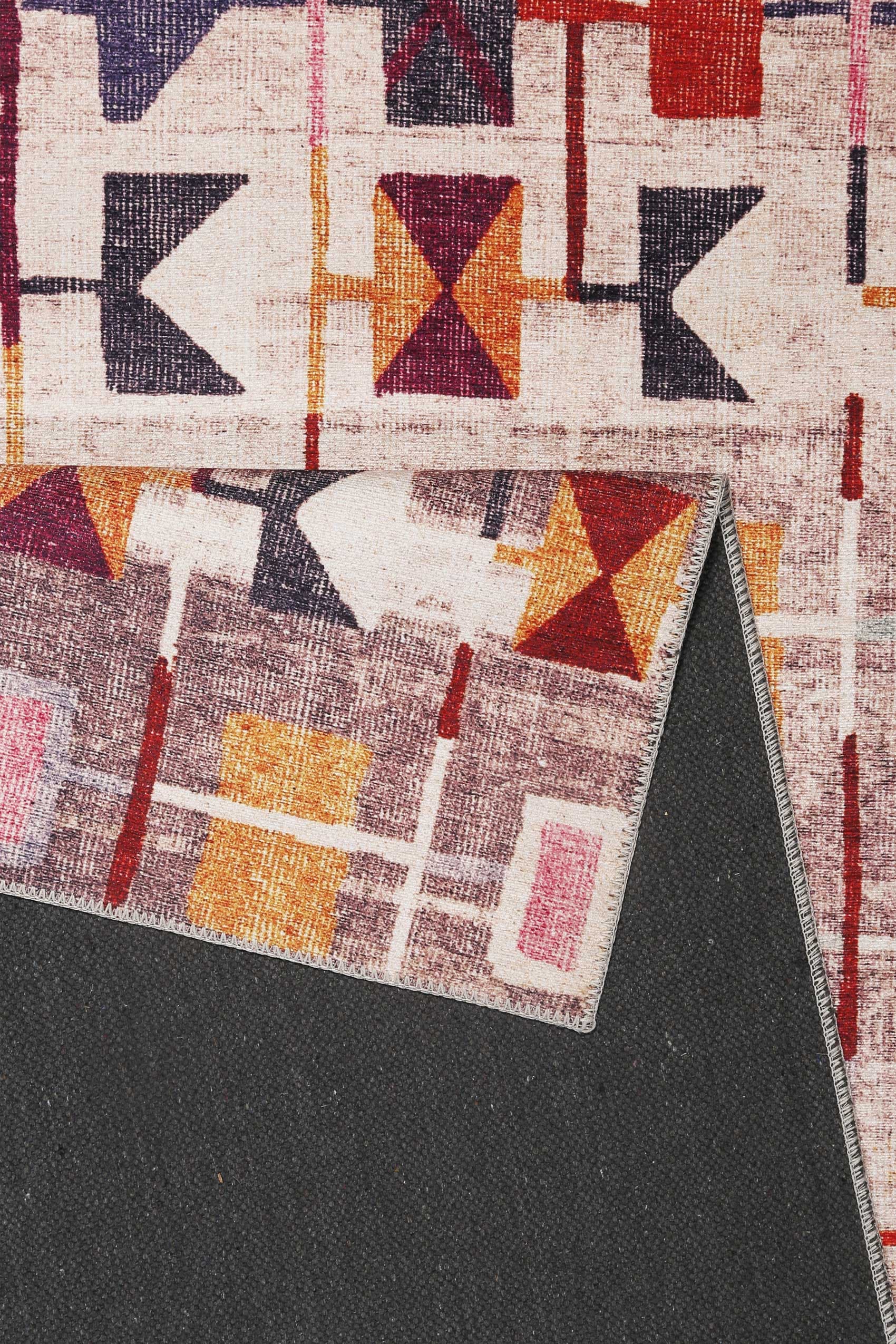 Wecon home Teppich »Monor Beach« rechteckig 6 mm Höhe Vintage, Baumwolle, Kurzflor, Wohnzimmer, Schlafzimmer, gemustert