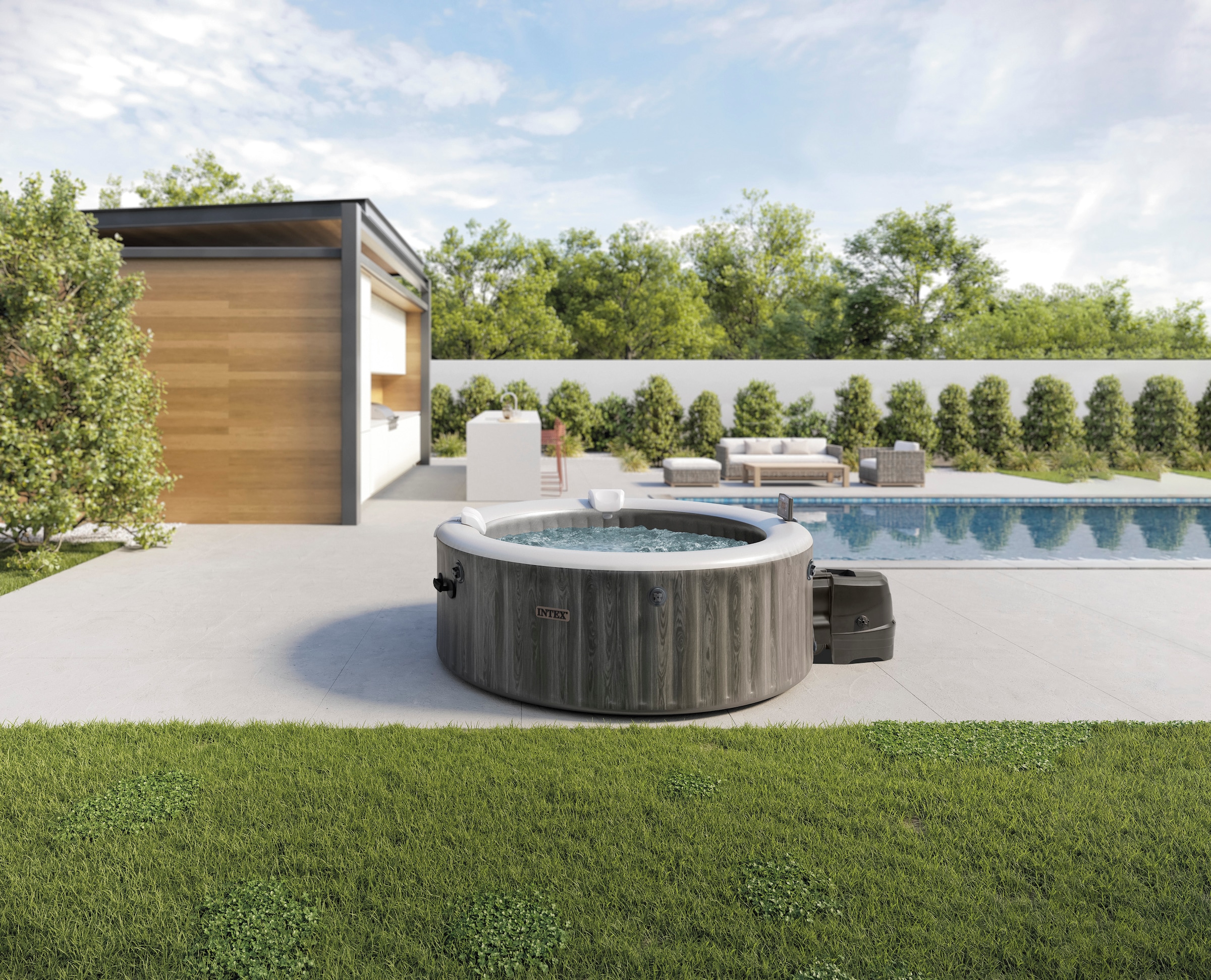 Intex Whirlpool »Greywood Deluxe« günstig online kaufen