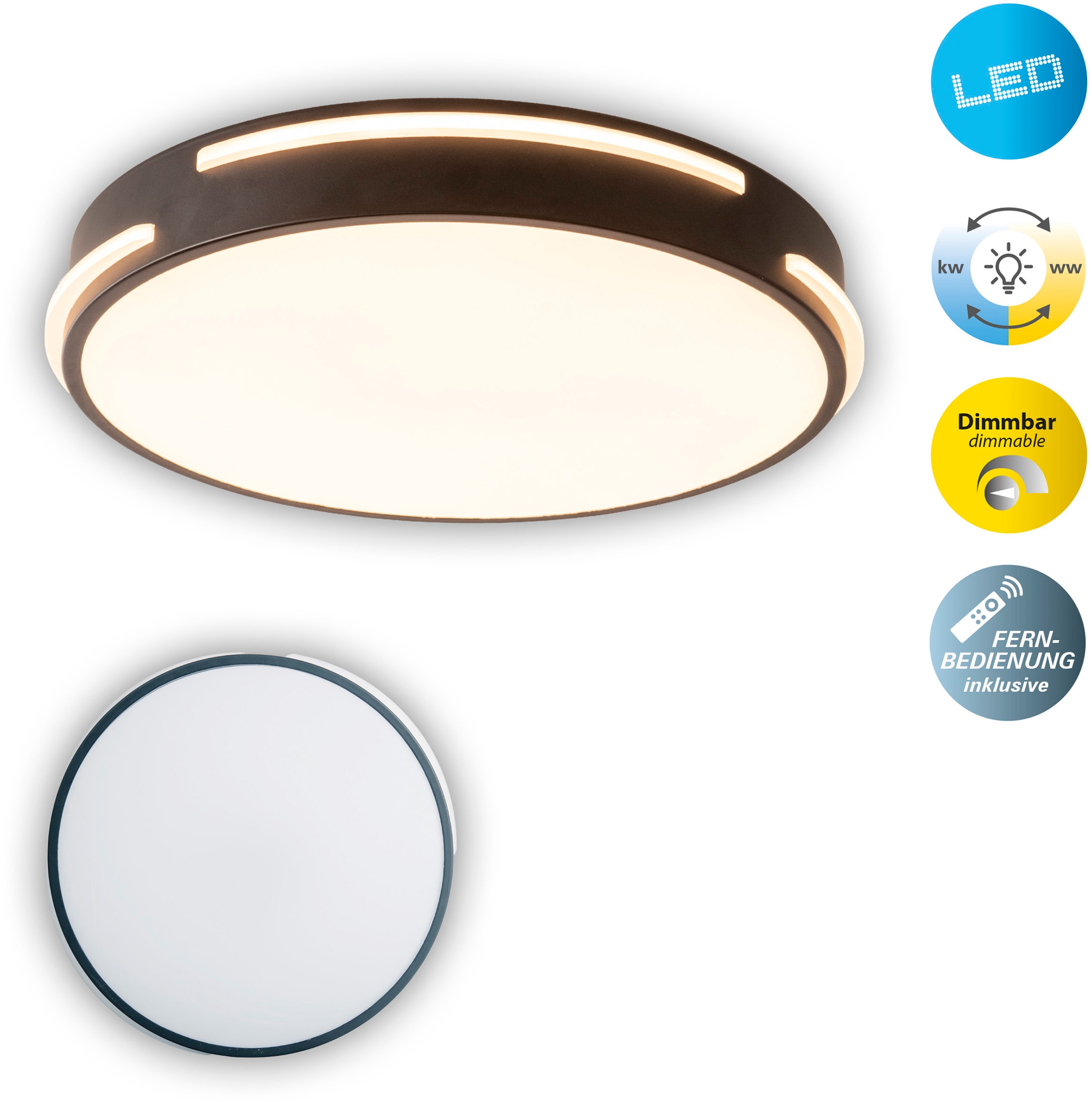 näve LED Deckenleuchte »Ventura«, 1 flammig, LED Deckenleuchte >>Ventura günstig online kaufen