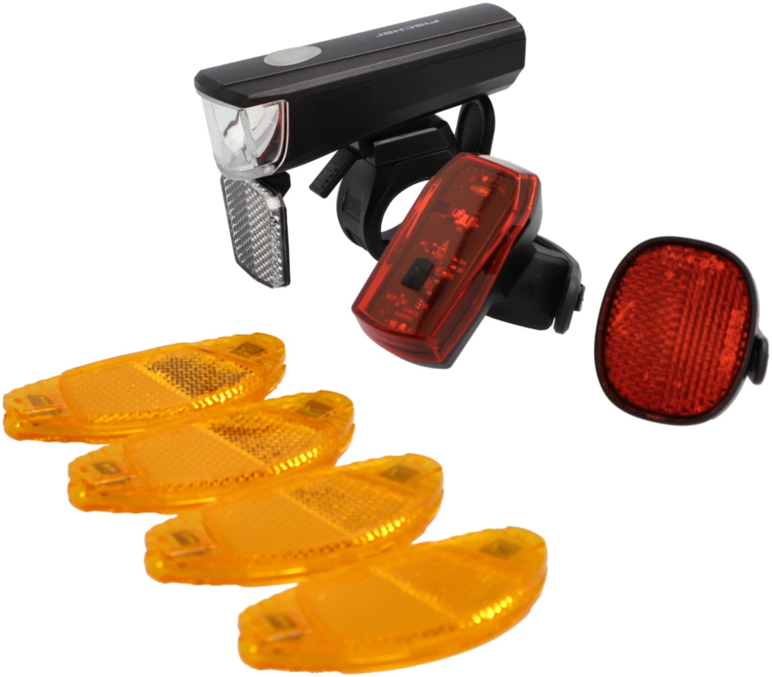 Fischer Fahrrad Fahrradbeleuchtung, schwarz