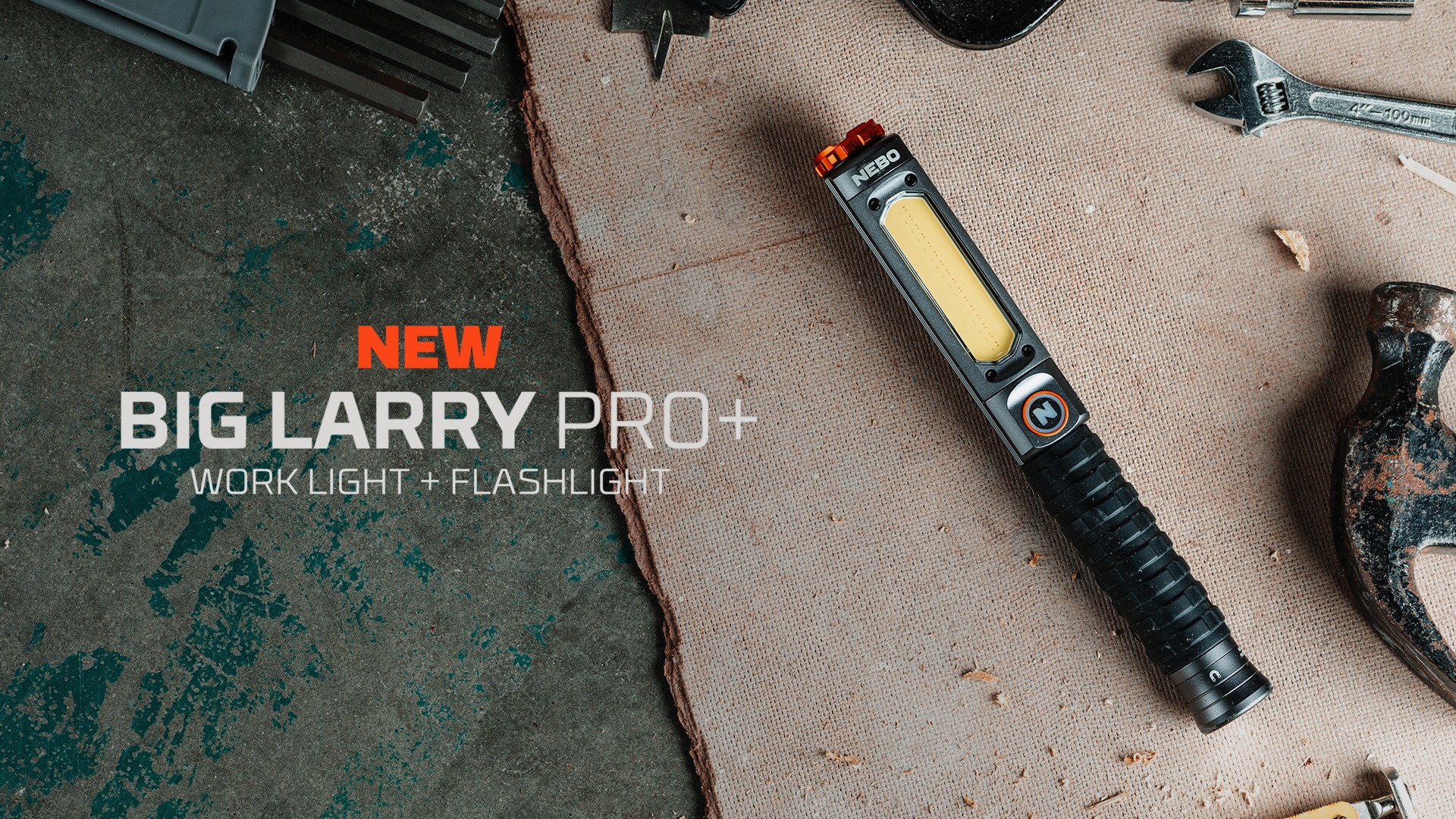 NEBO LED Taschenlampe »Nebo BIG LARRY PRO« Set, Taschenlampe inkl. Ladekabel, 2 Stk. tlg.