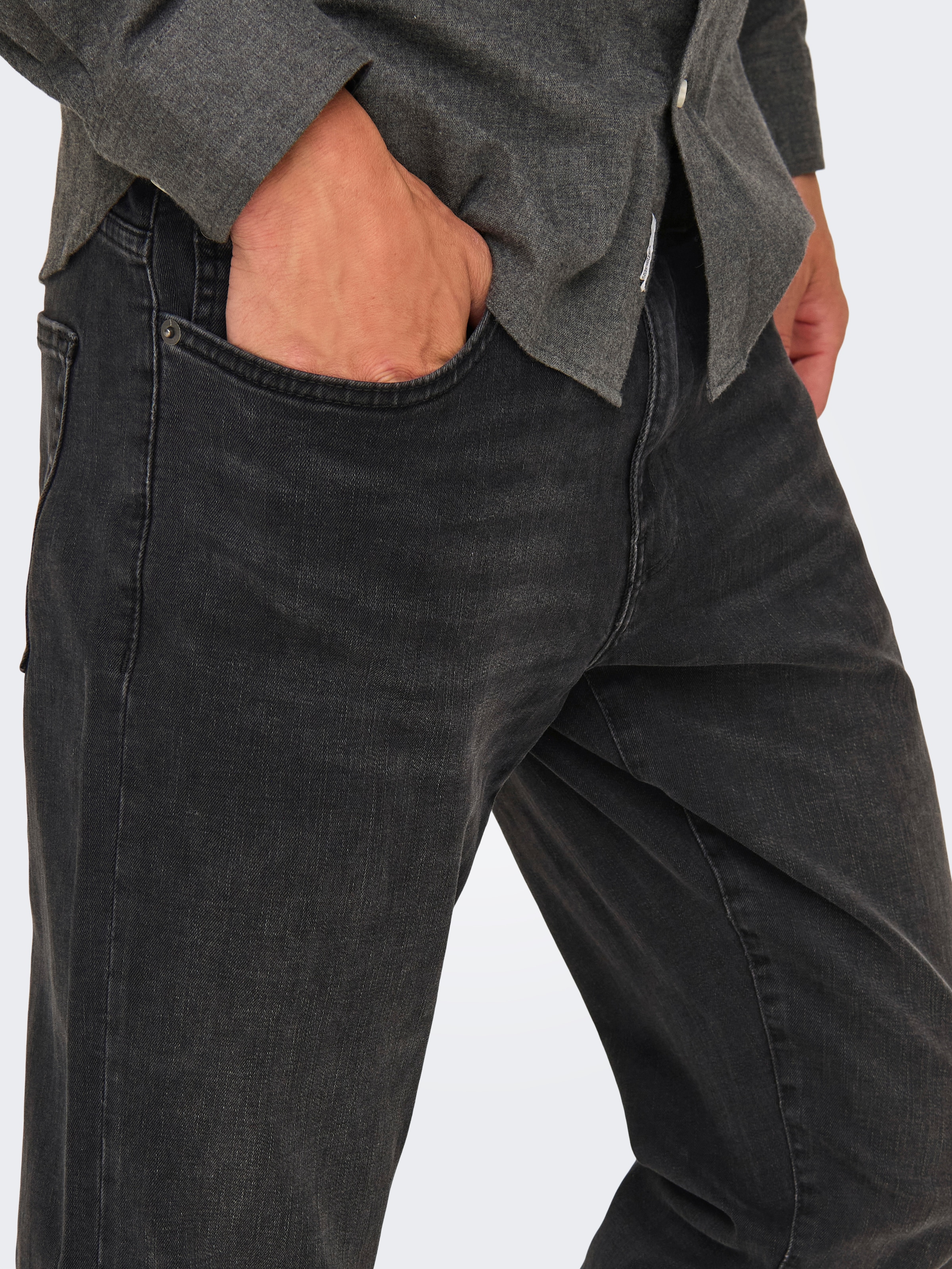 ONLY & SONS Straight-Jeans »ONSWEFT REGULAR WB 0021 TAI DNM NOOS«, im 4-Pocket-Style