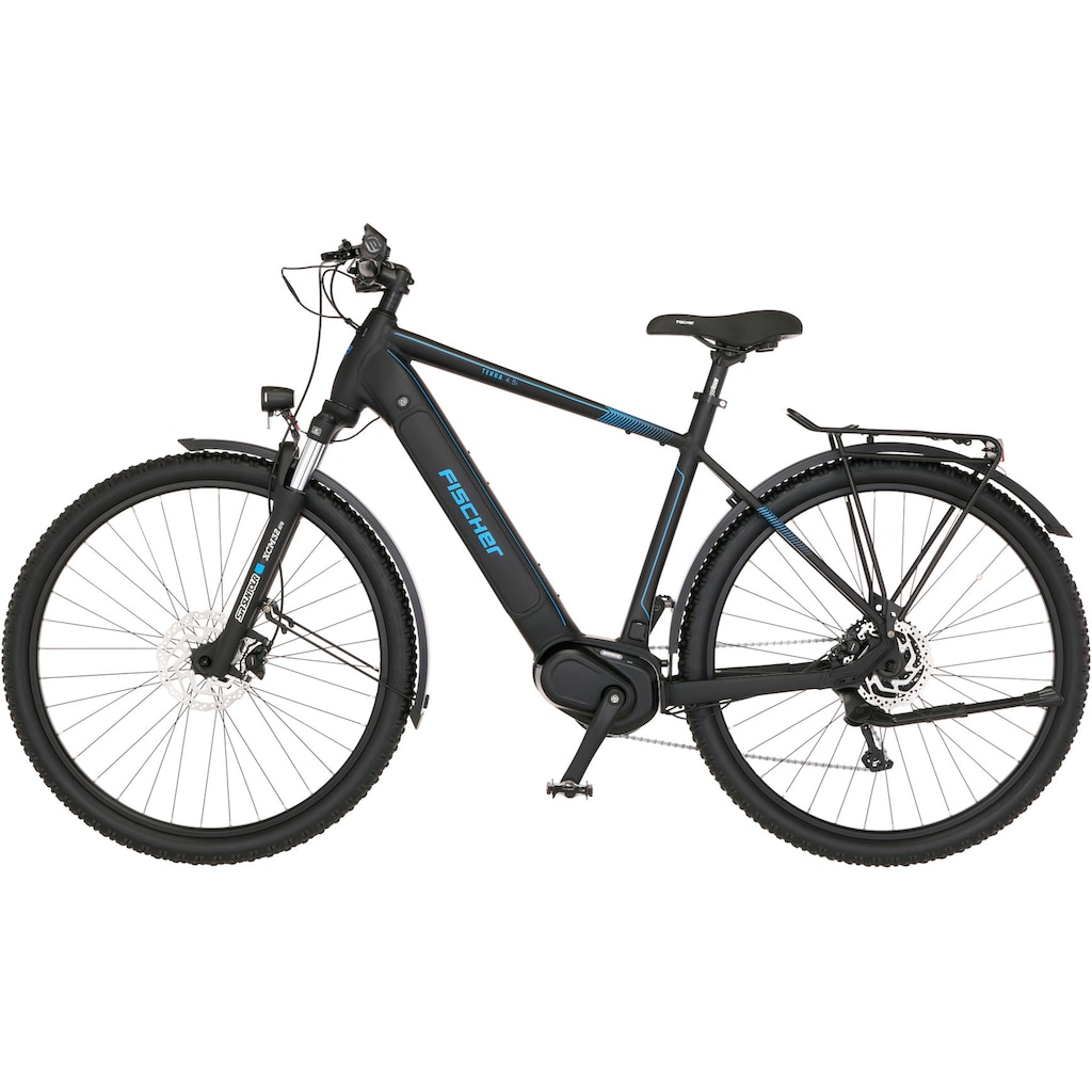 FISCHER Fahrrad E-Bike »TERRA 4.5i 522«, 10 Gang, Shimano, Deore, Mittelmotor 250 W, (mit Schloss)