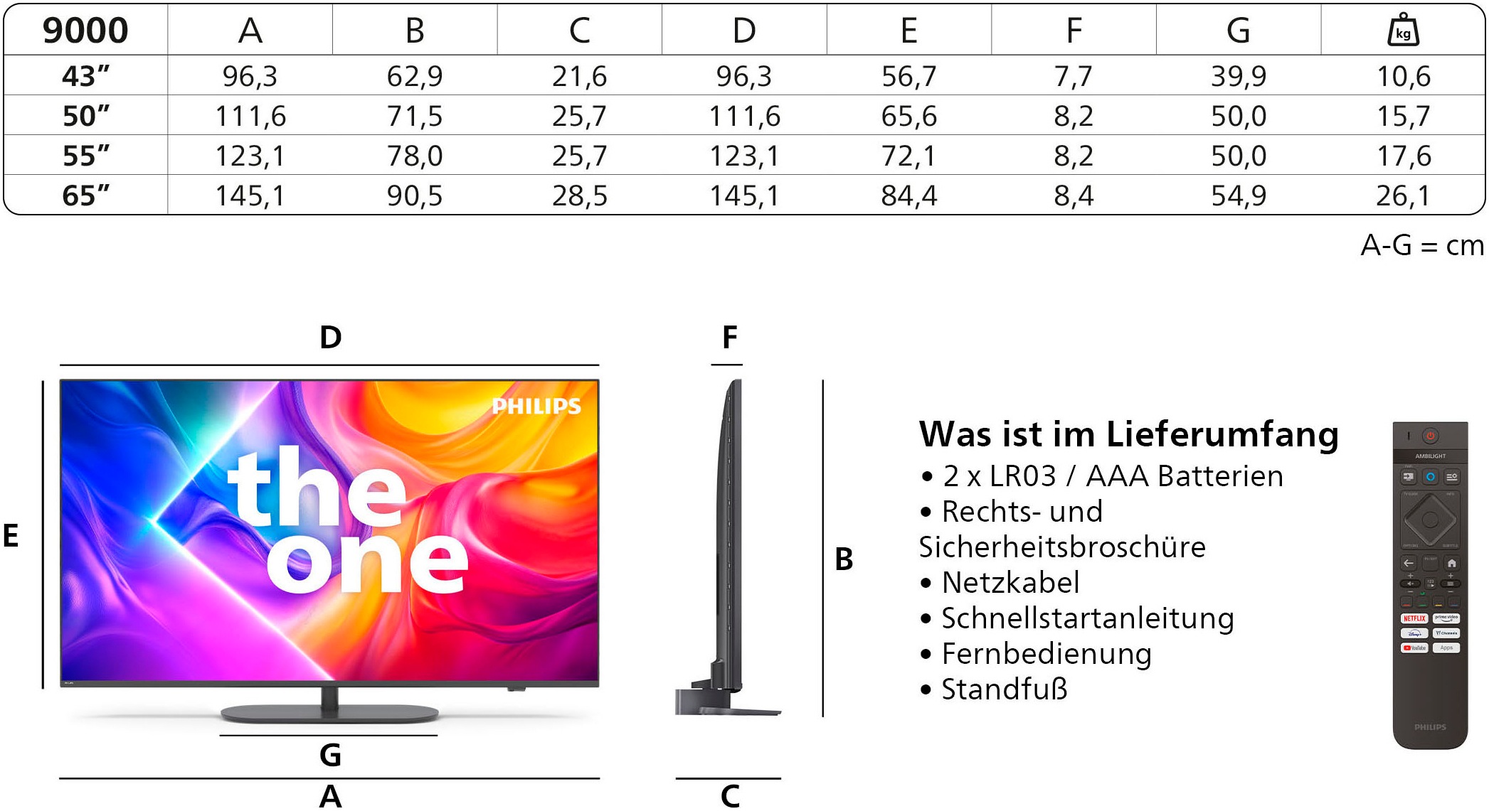 Philips QLED-Fernseher »50PUS9000/12«, Smart-TV