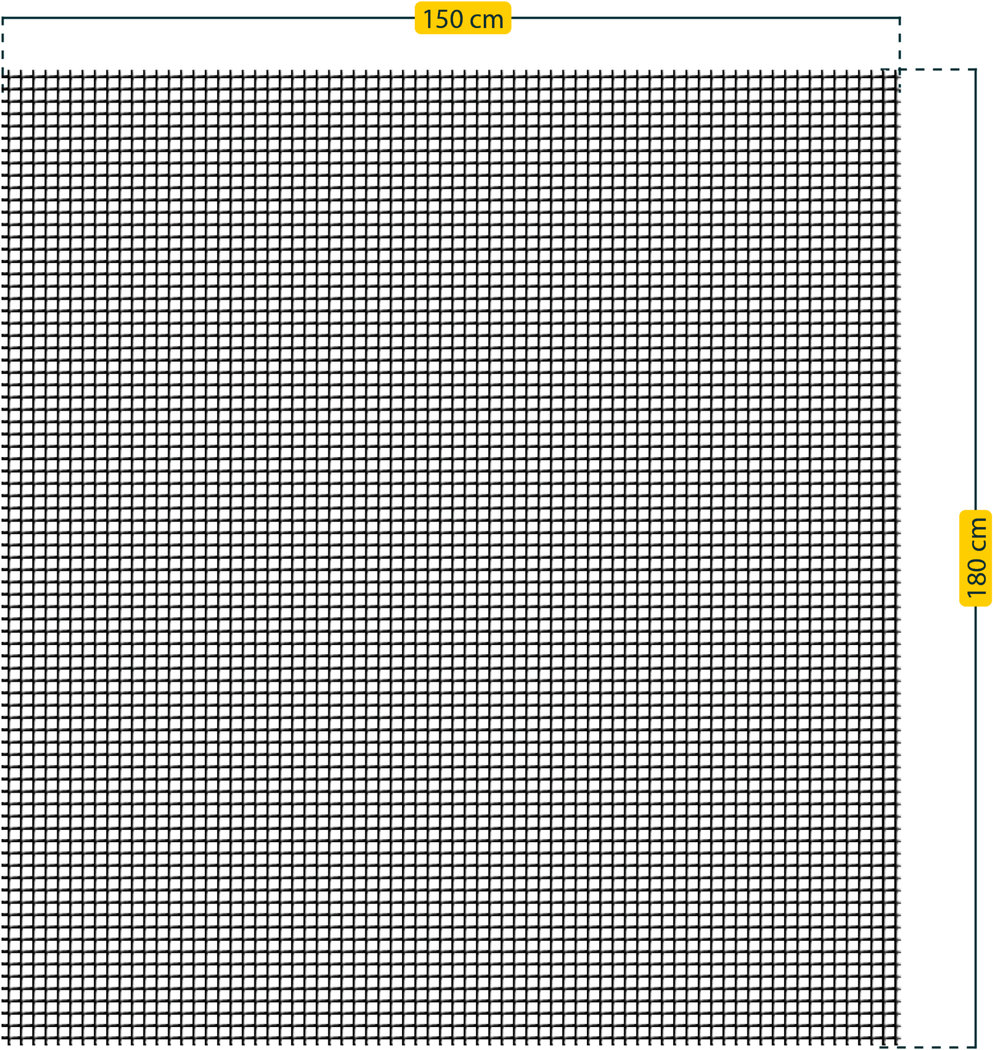 SCHELLENBERG Fliegengitter-Gewebe »für Fenster ohne bohren«, inkl. Befestigungsband, 150 x 180 cm, anthrazit