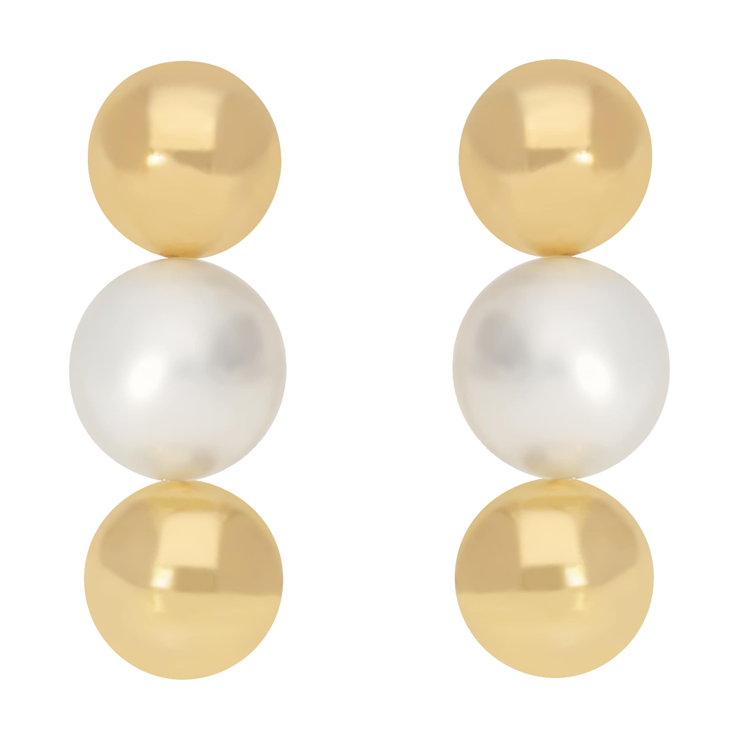 Firetti Paar Ohrstecker »Schmuck Geschenk Gold 375 Ohrschmuck Ohrringe« mit Süßwasserzuchtperle