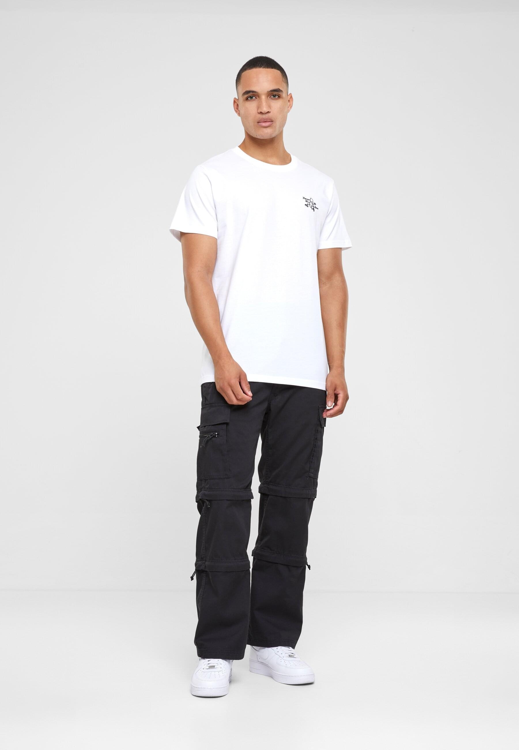 MisterTee T-Shirt »MisterTee Herren Penne Va Bene Tee EMB« 1 Stk.