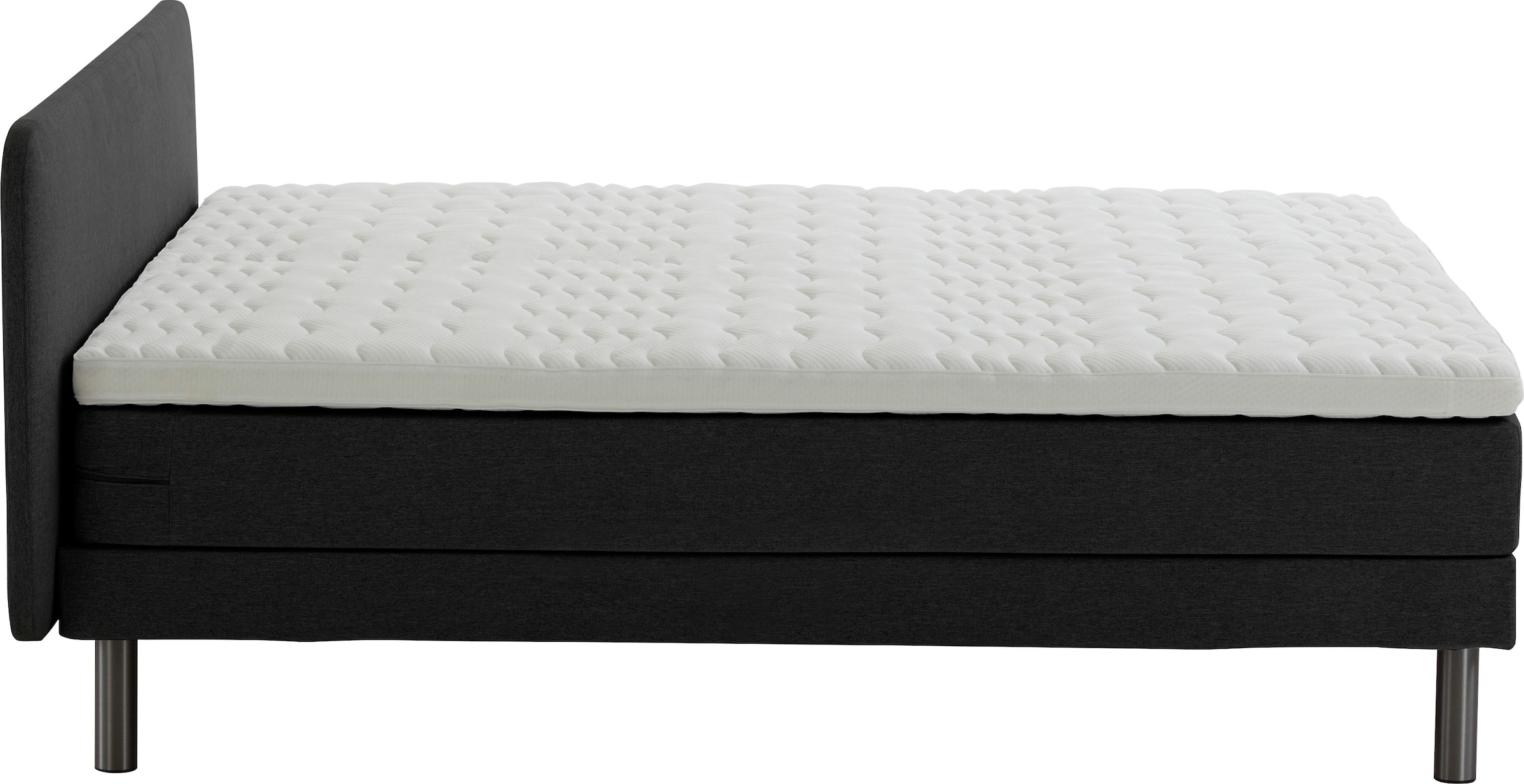 ATLANTIC home collection Boxspringbett »Carola«, mit 7-Zonen-Taschen-Federkernmatratze und Komfortschaum-Topper