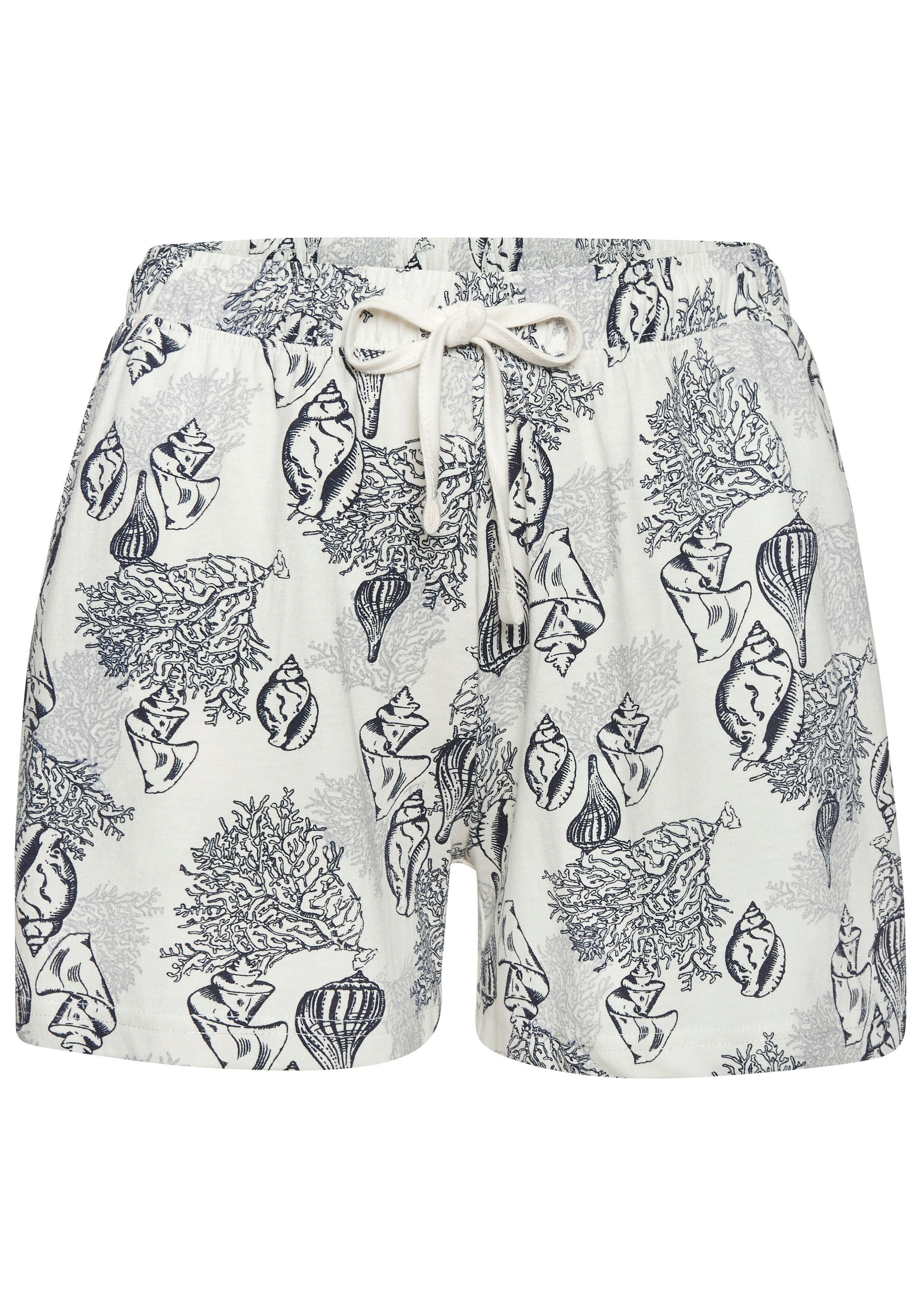Vivance Dreams Shorty, (Set, 2 tlg.), Schönes Muschel-Muster