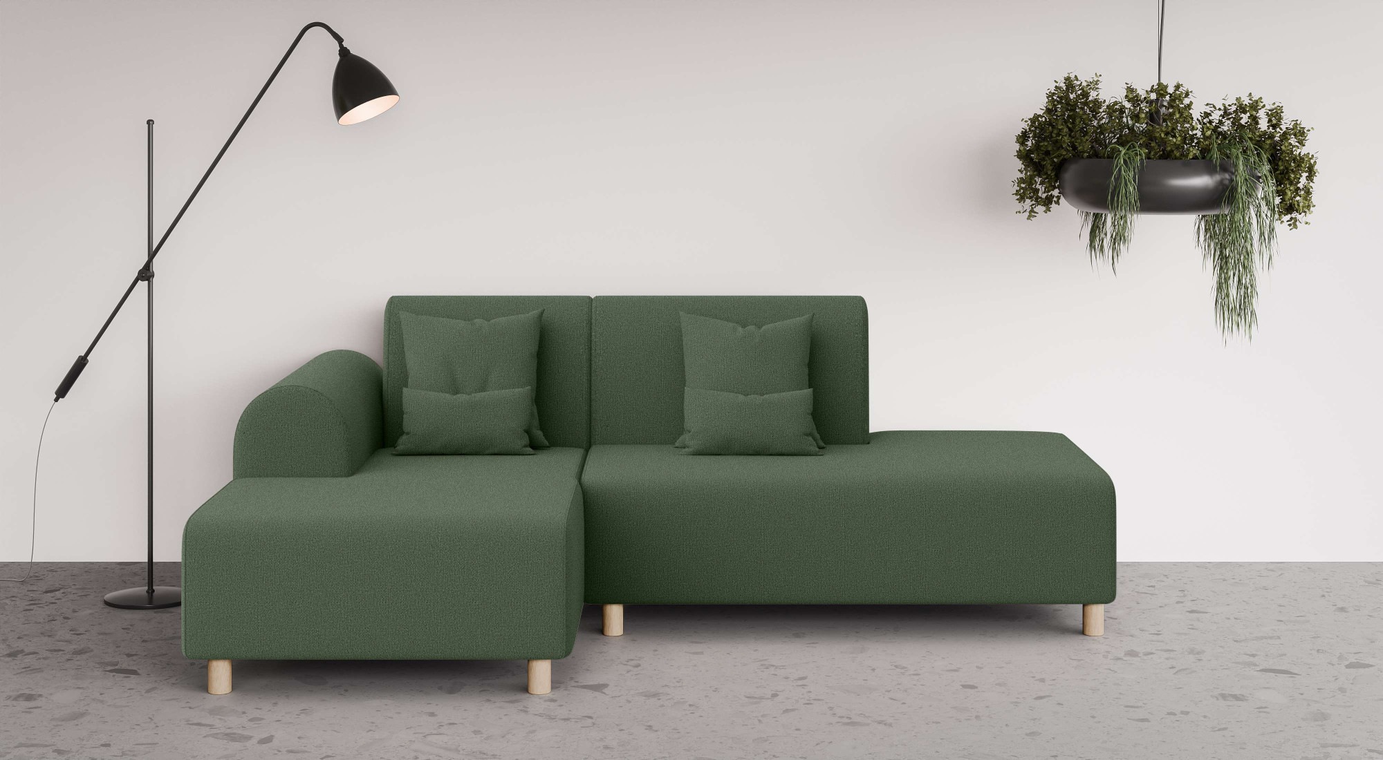 INOSIGN Ecksofa »Suyala«, L-Form mit Hocker günstig online kaufen