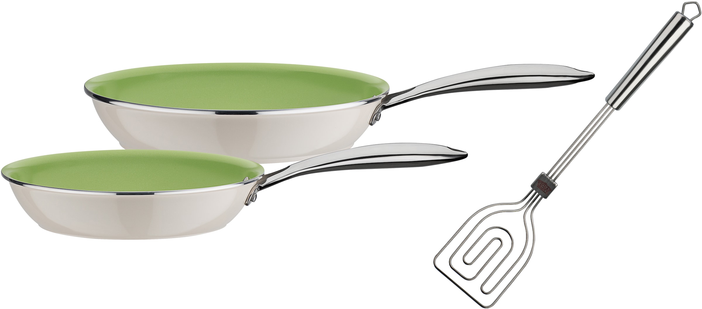 GSW Pfannen-Set »CERAMICA color«, Aluminium, (Set, 3 tlg., 1x Bratpfanne Ø günstig online kaufen