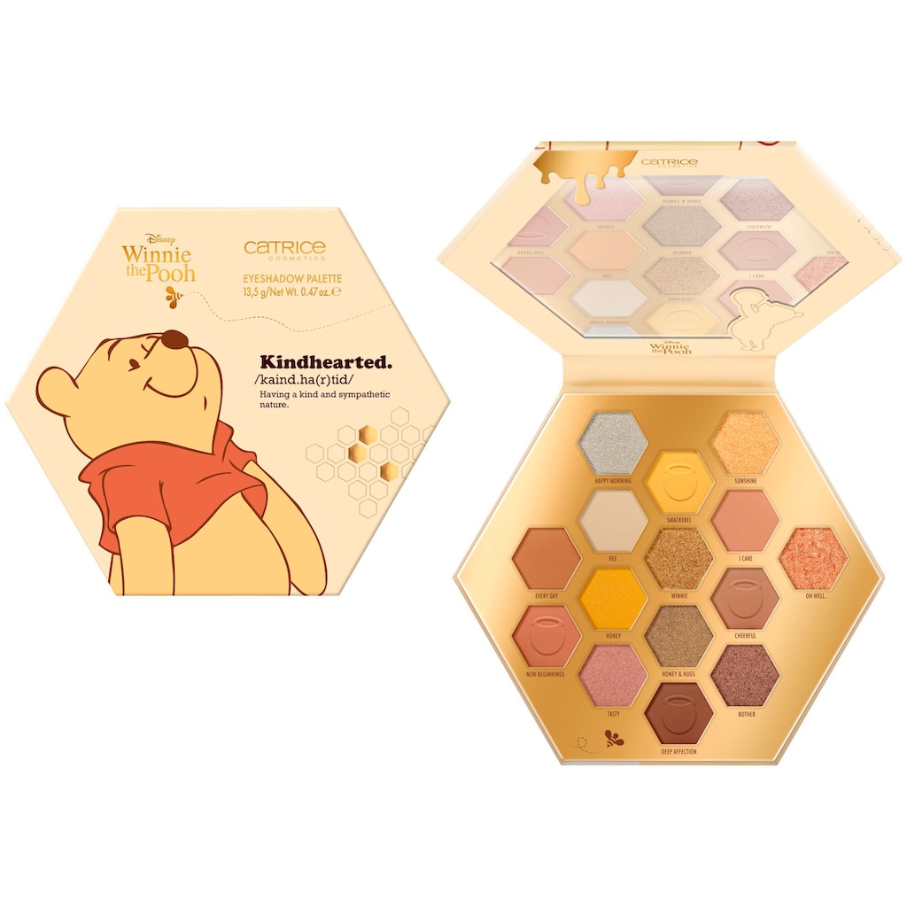 Catrice Lidschatten-Palette »Disney Winnie the Pooh Eyeshadow Palette«, Augen-Make-Up mit 15 abgestimmten Shades