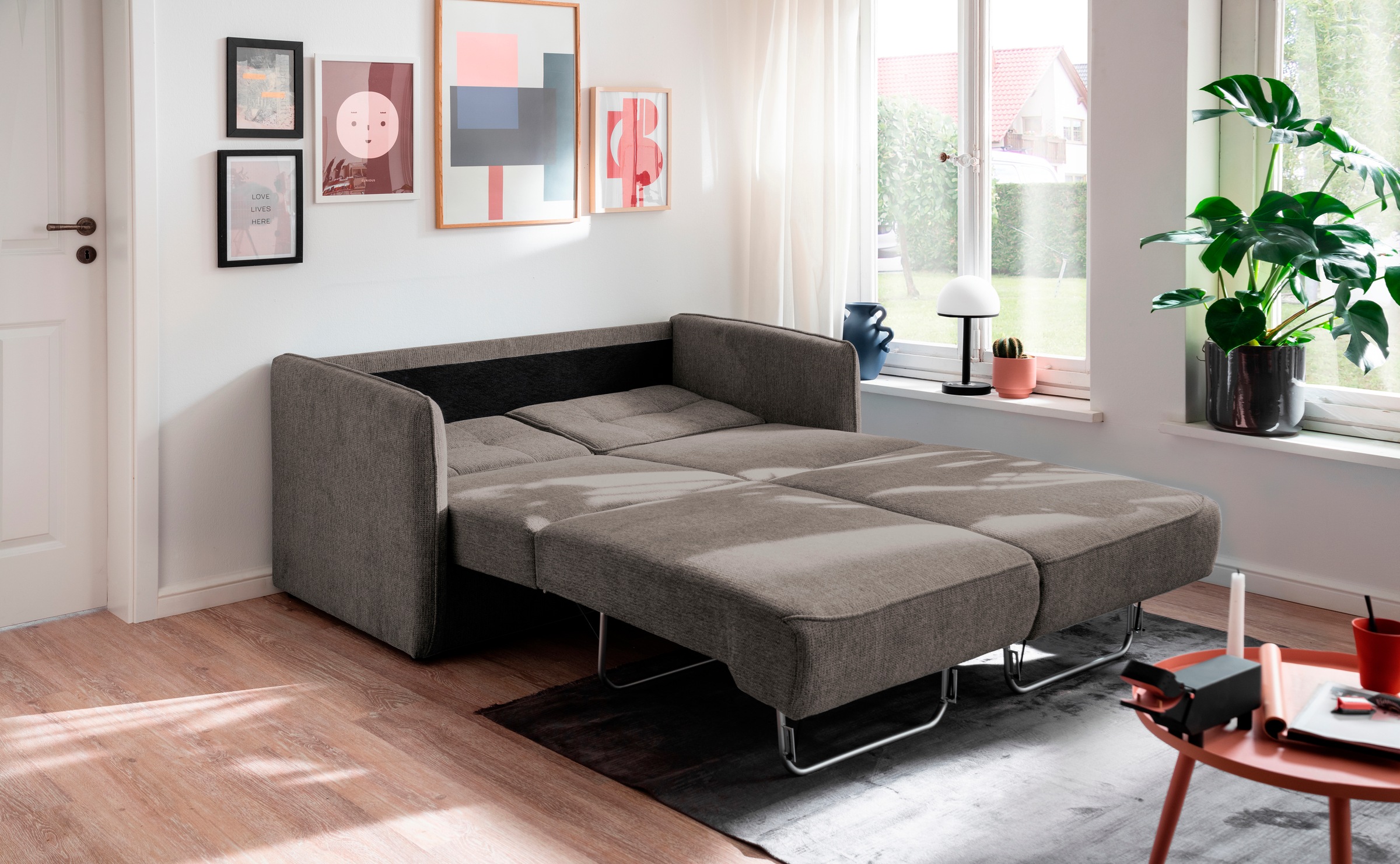 INOSIGN Schlafsofa »Milano«, zwei einzeln ausziehbare Liegefunktionen