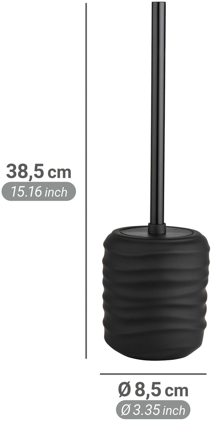 WENKO WC-Garnitur »Illana« Keramik mit Soft-Touch-Beschichtung, Toilettenbürste mit Abdeckung