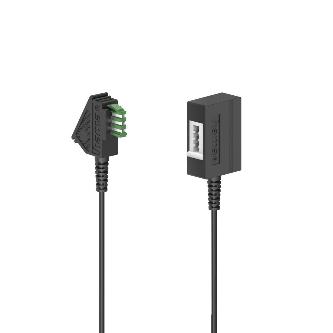 Hama Telefonkabel »Verlängerungskabel TAE-U-Stecker - TAE-U-Kupplung 6m«, TAE-U, TAE-U, 600 cm