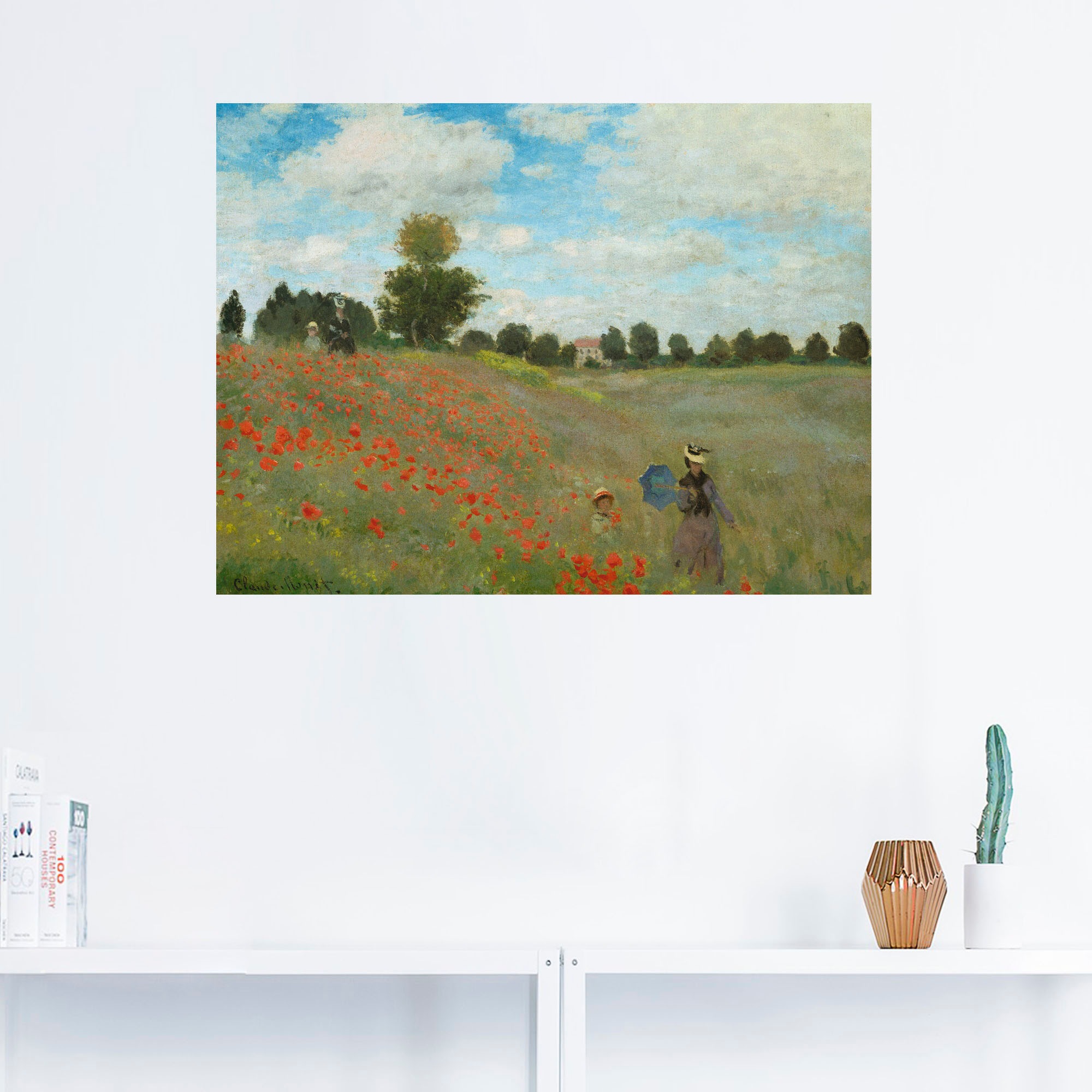 Artland Wandbild »Mohnfeld bei Argenteuil. 1873«, Blumen, (1 St.), als Leinwandbild, Poster, Wandaufkleber in verschied. Größen