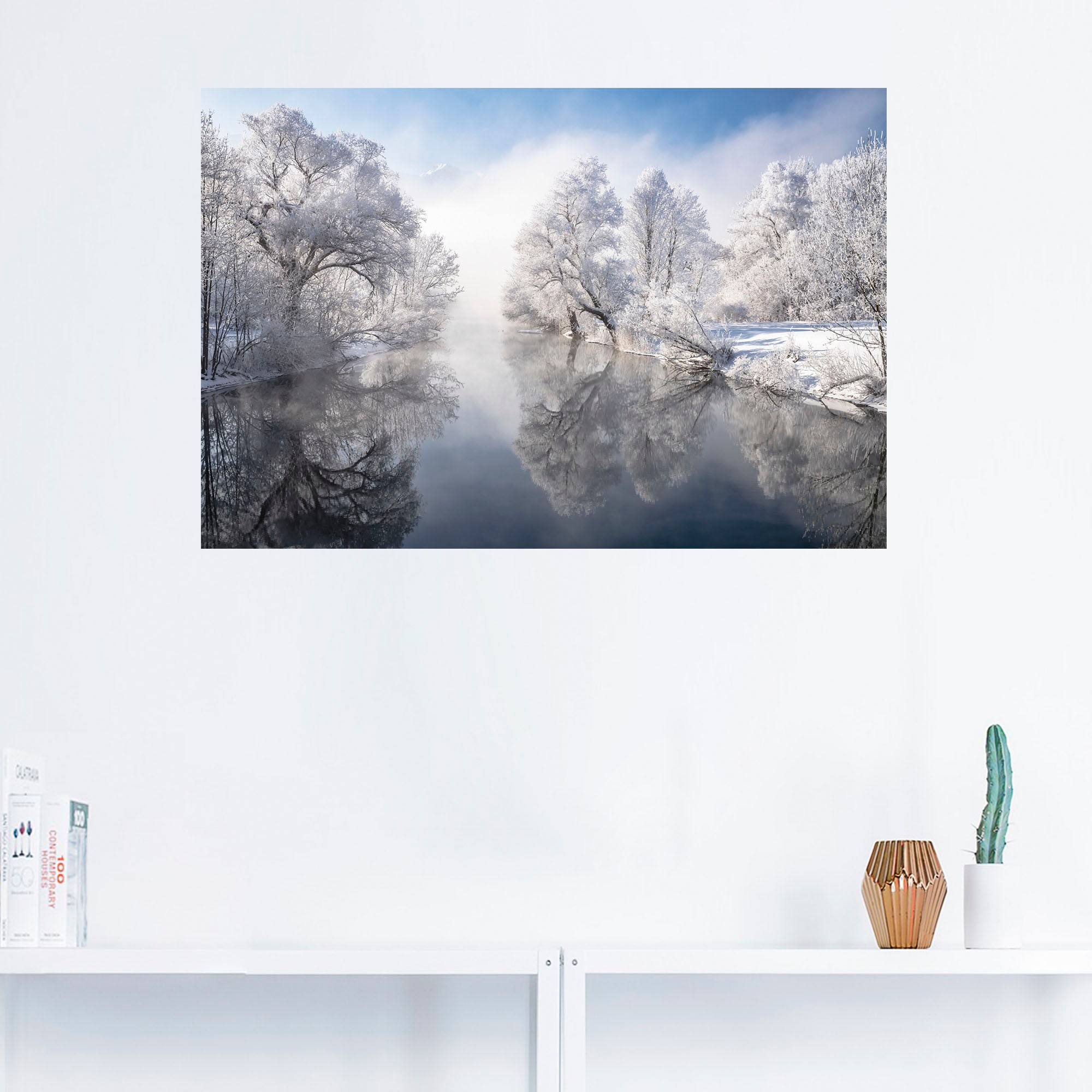 Artland Wandbild »Winter in Oberbayern«, Seebilder, (1 St.), als Leinwandbild, Poster, Wandaufkleber in verschied. Größen