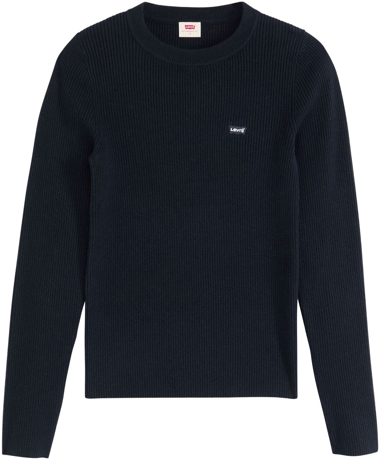 Levi's® Rundhalspullover »RIB CREW SWEATER«, Geripptes Strickmuster