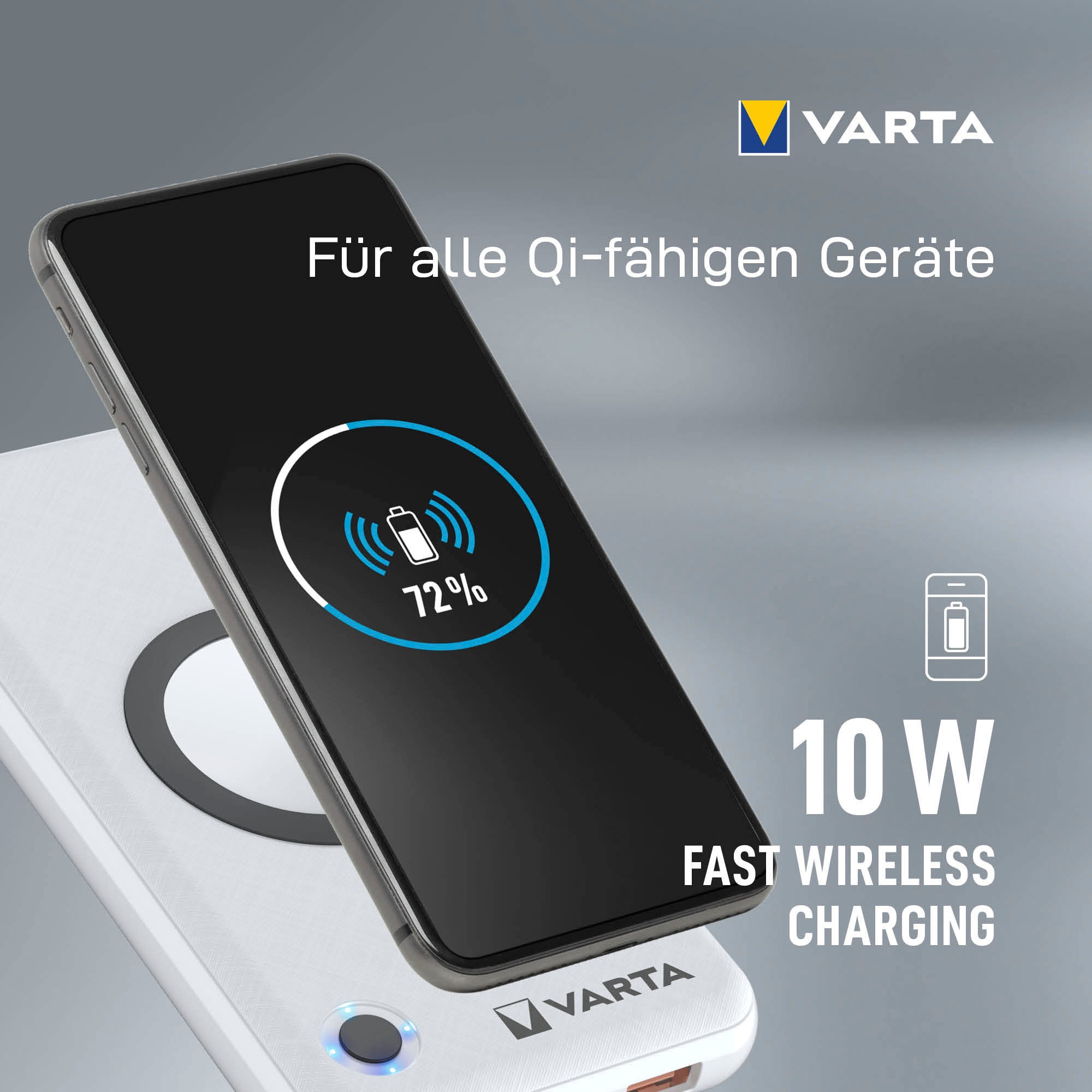 VARTA Batterie-Ladegerät »Wireless Power Bank 15.000«