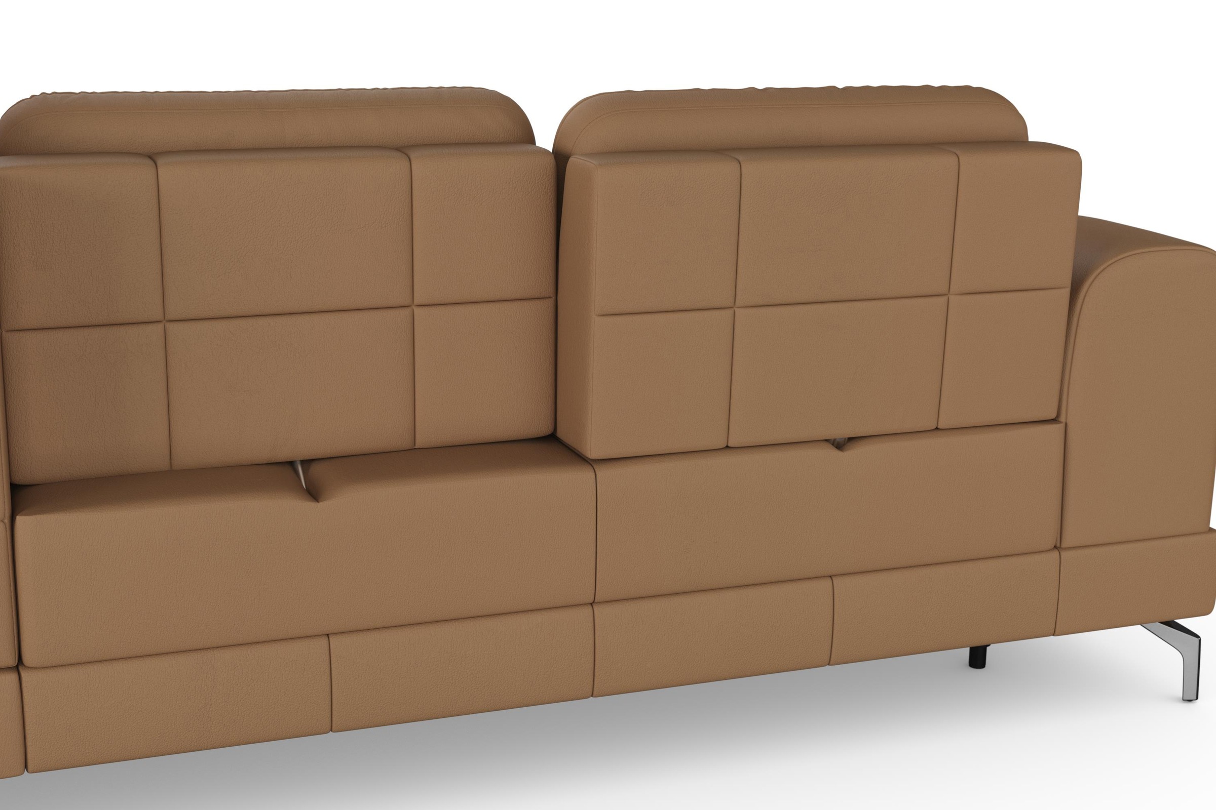 sit&more Ecksofa »Bendigo L-Form«, inklusive Sitztiefenverstellung, Bodenfreiheit 12 cm, in 2 Fußfarben