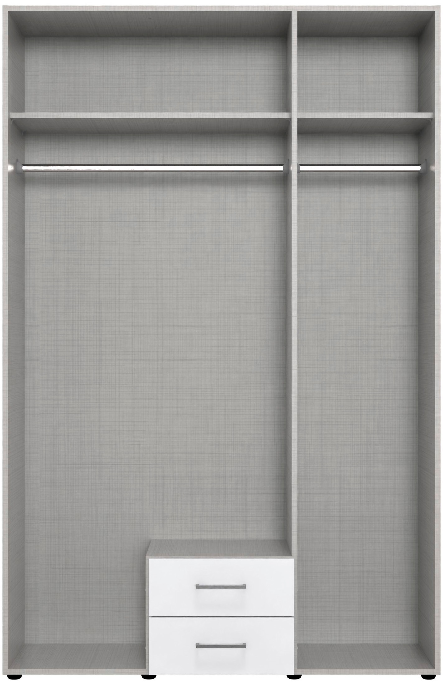 Wimex Kleiderschrank »Mugano, in vielen Breiten, 208 oder 236cm hoch, Made in Germany«, (mit langen oder kurzen Griffen aus Metall), wahlweise mit oder ohne Spiegel, mit Schubladen